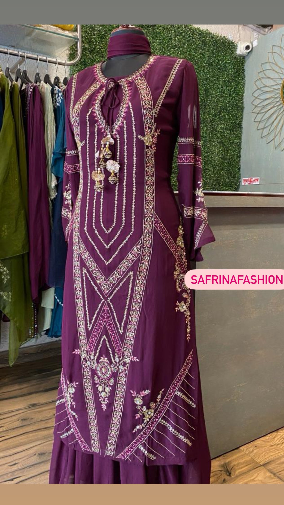 Blossom indowestern dress - Saffronfashionindia