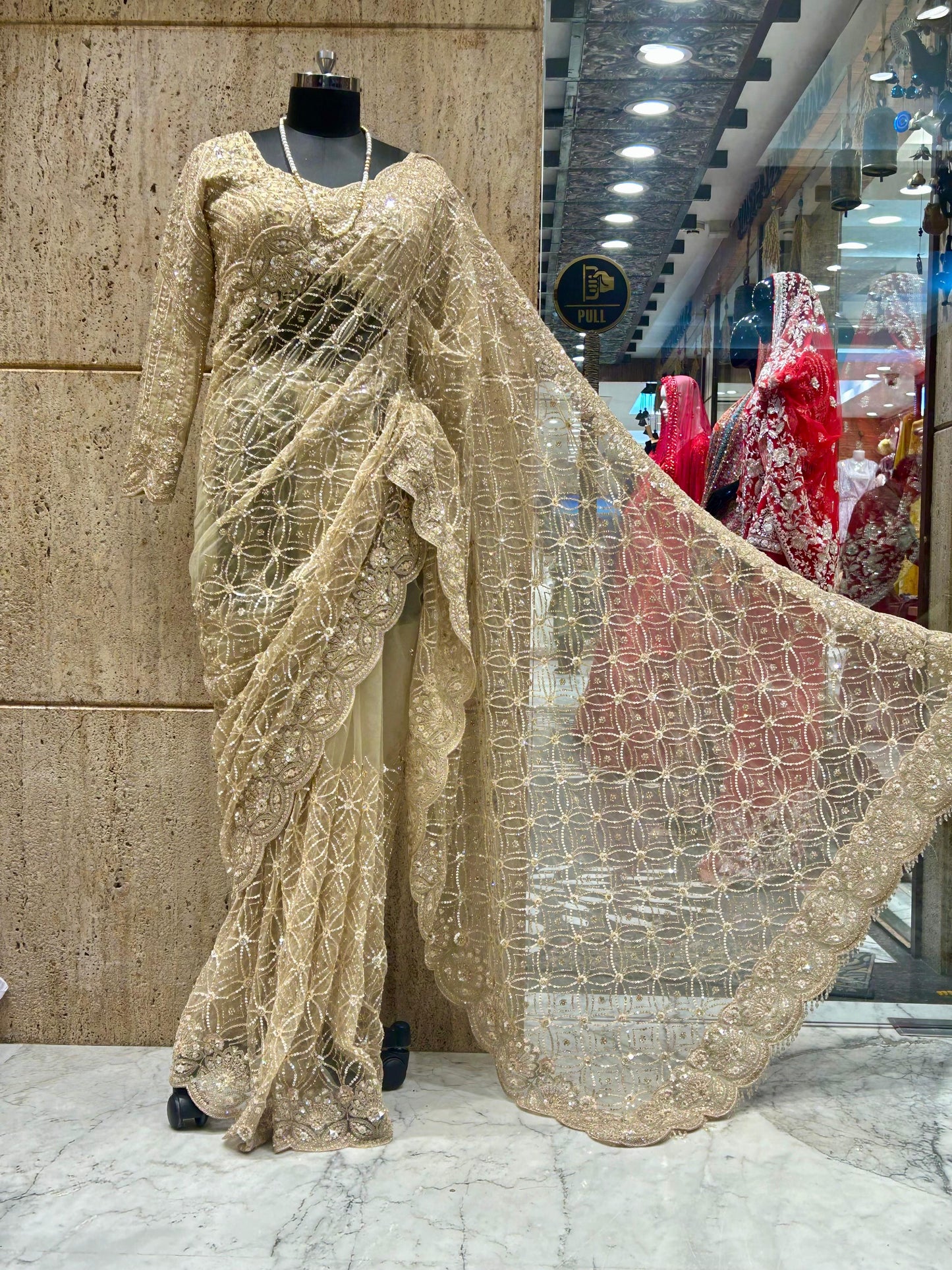 Wedding saree handmade net sarees beautiful sari blouse