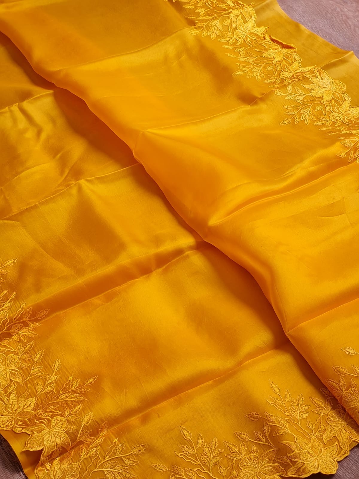 Ivisha Organza silk saree Indian wedding sarees blouse SaffronFashion