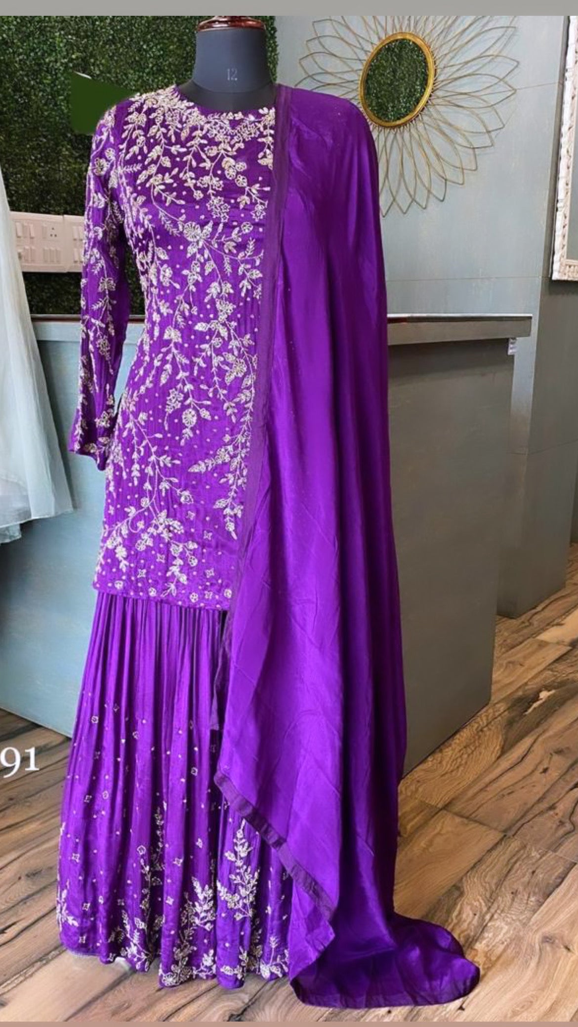 Women Gharara Set Indian Partywear Dress - Saffronfashionindia