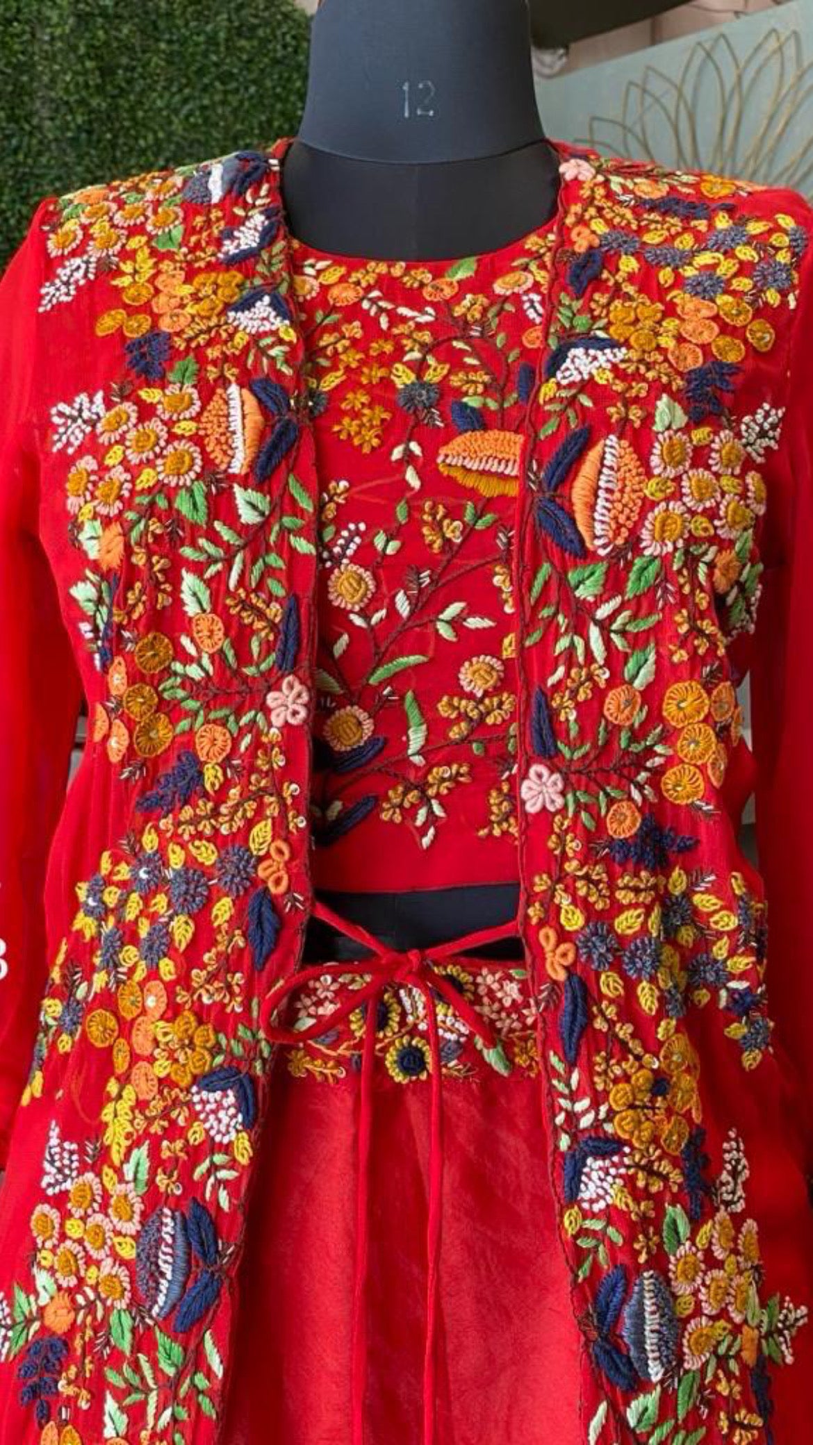 Red ridding indowestern dress - Saffronfashionindia