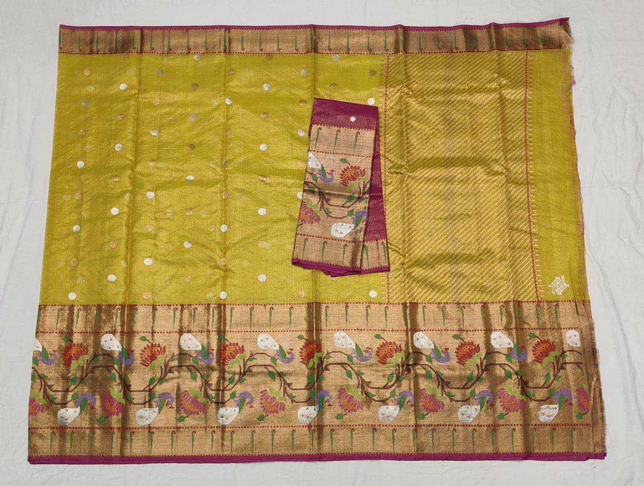 Malkina zari tissue Indian traditional saree - Saffronfashionindia