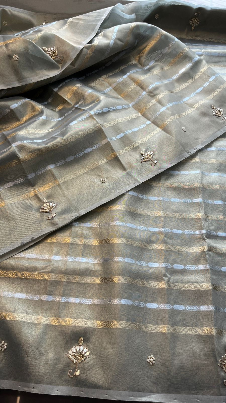 Handloom tissue silk saree soft silk saree SaffronFashion
