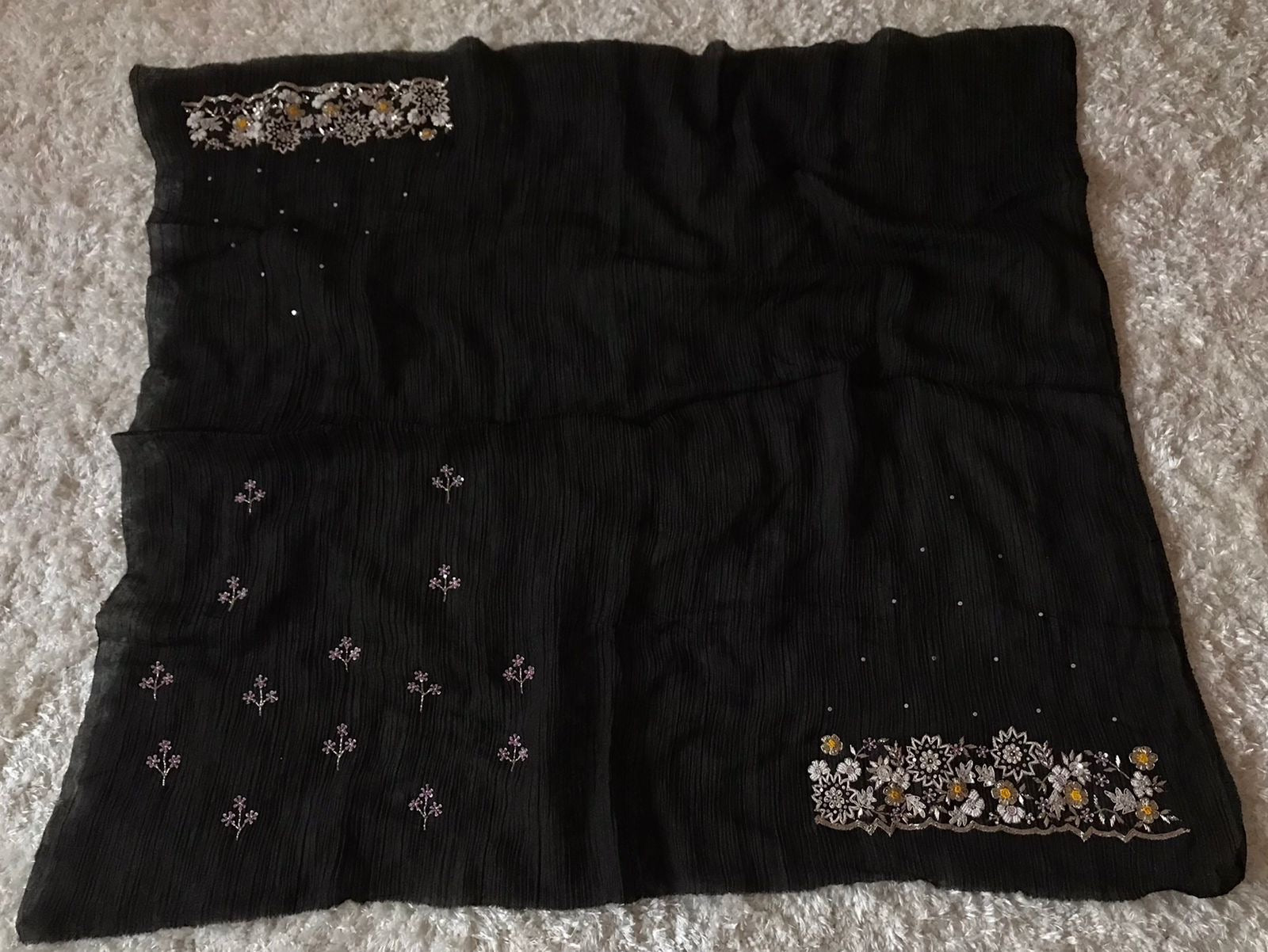 Black Partywear saree premium saree - Saffronfashionindia