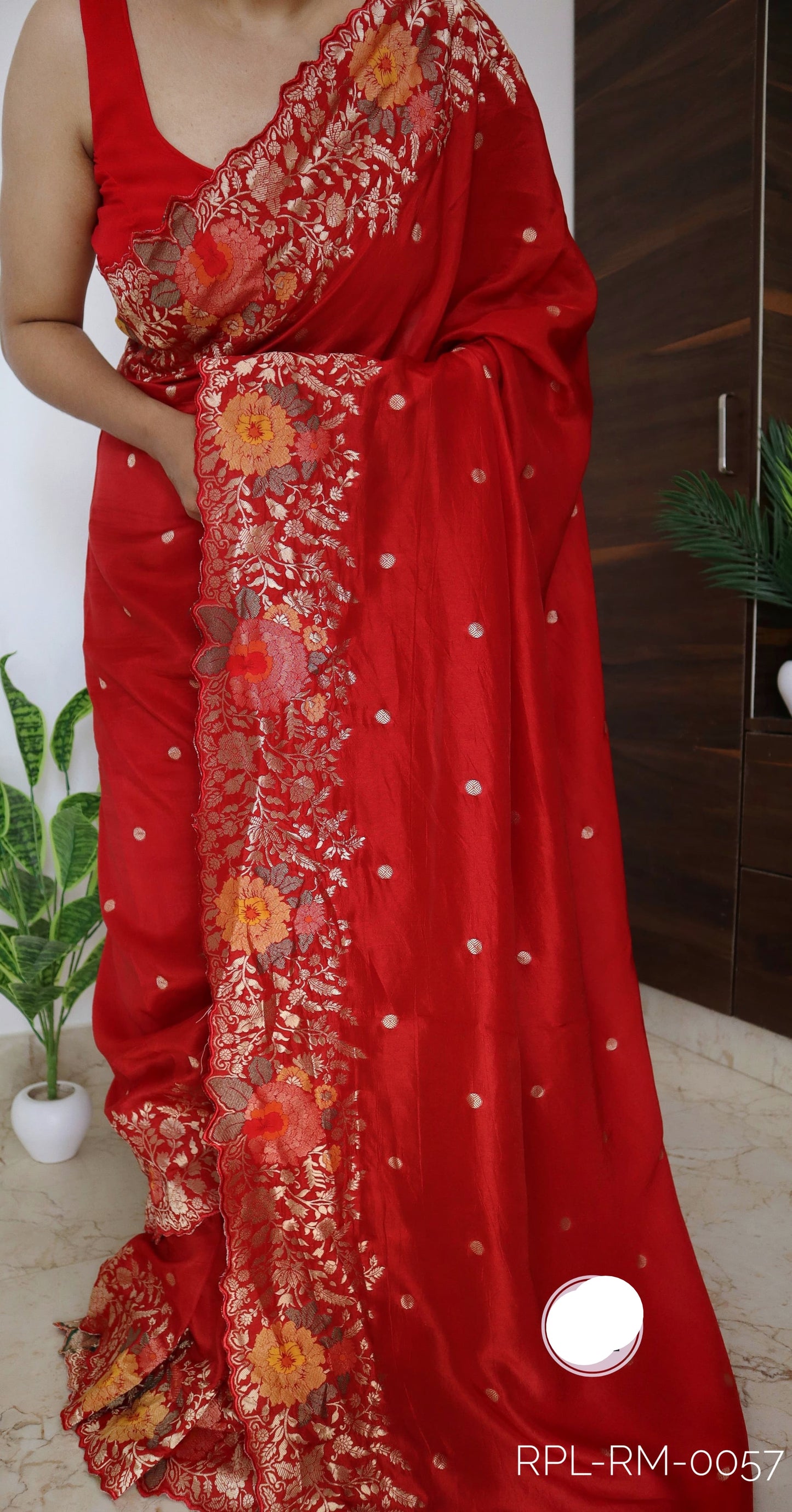 Meenakari munga silk saree women sari blouses - Saffronfashionindia