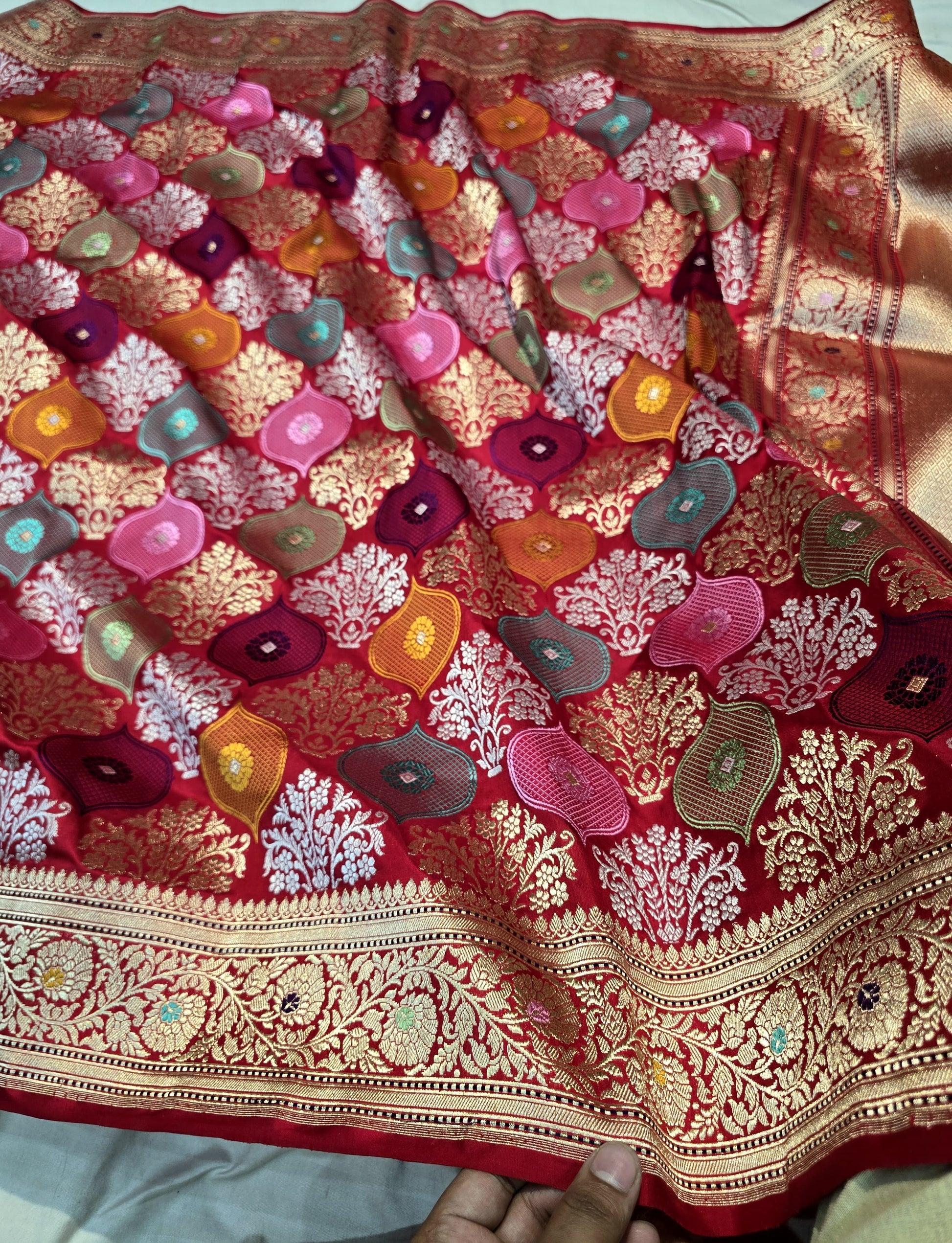 Rangkat exclusive saree iktara katan silk sari blouse SaffronFashion