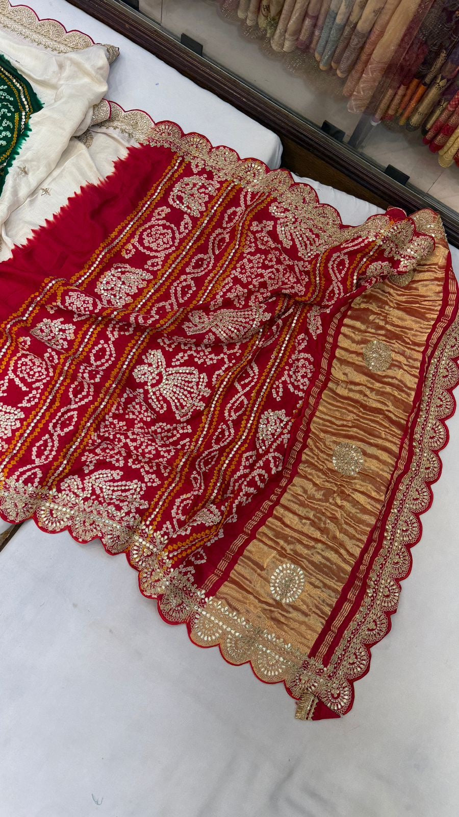 Luxury elegant gajji silk saree traditional saree Indian heritage sarees SaffronFashion