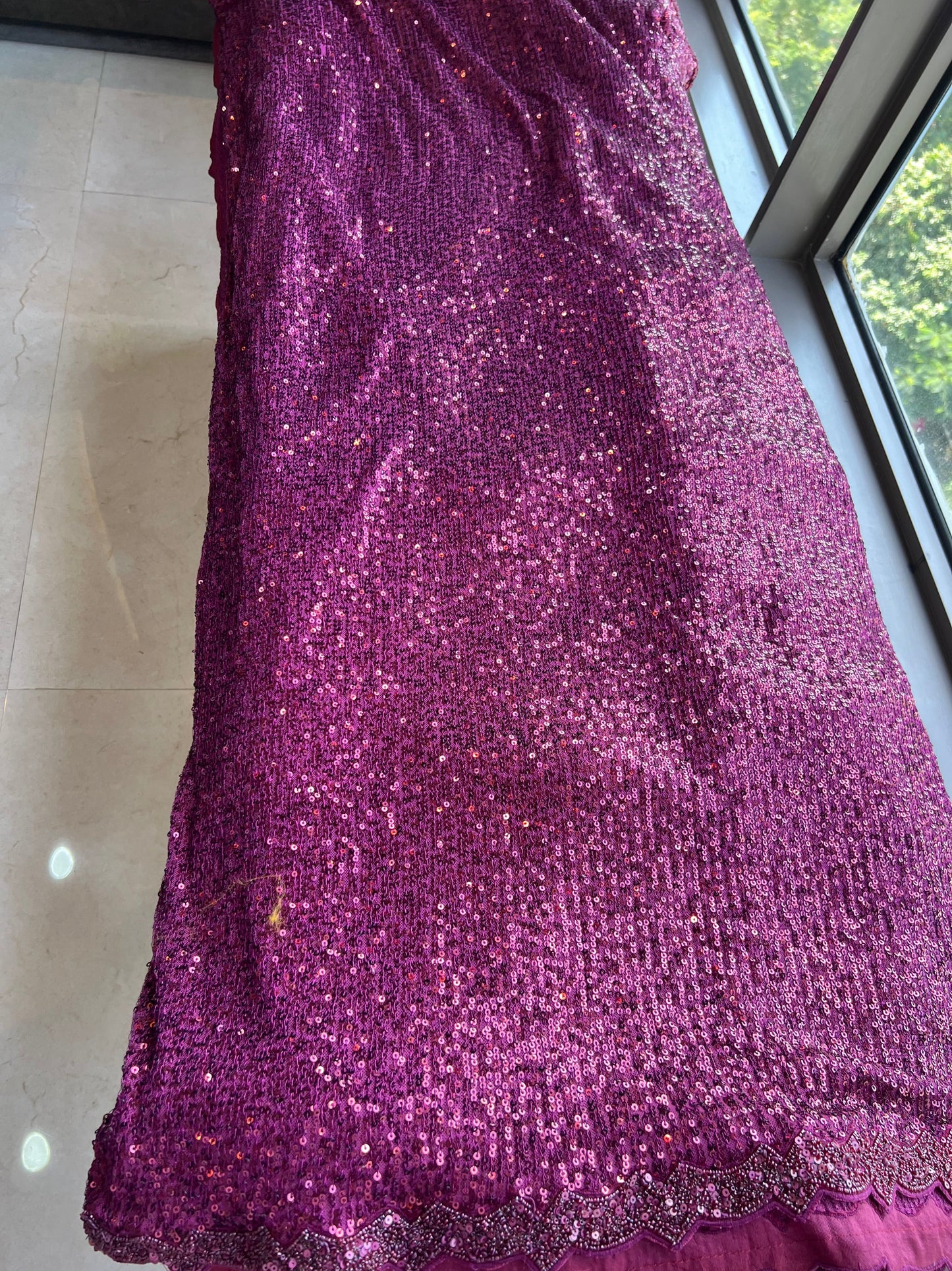 Sequins saree Partywear saree beautiful saree blouse SaffronFashion