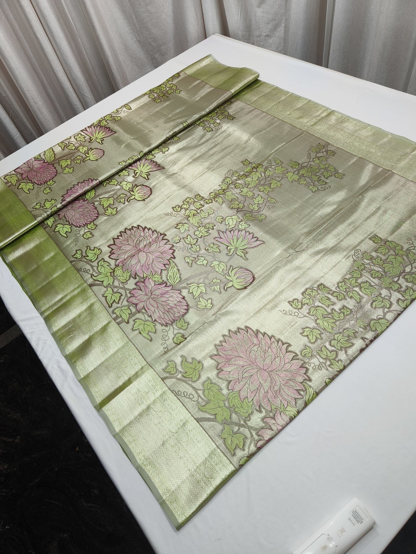 Hafisha Pure Kanjeevaram Silk Saree Indian Traditional Sarees SaffronFashion