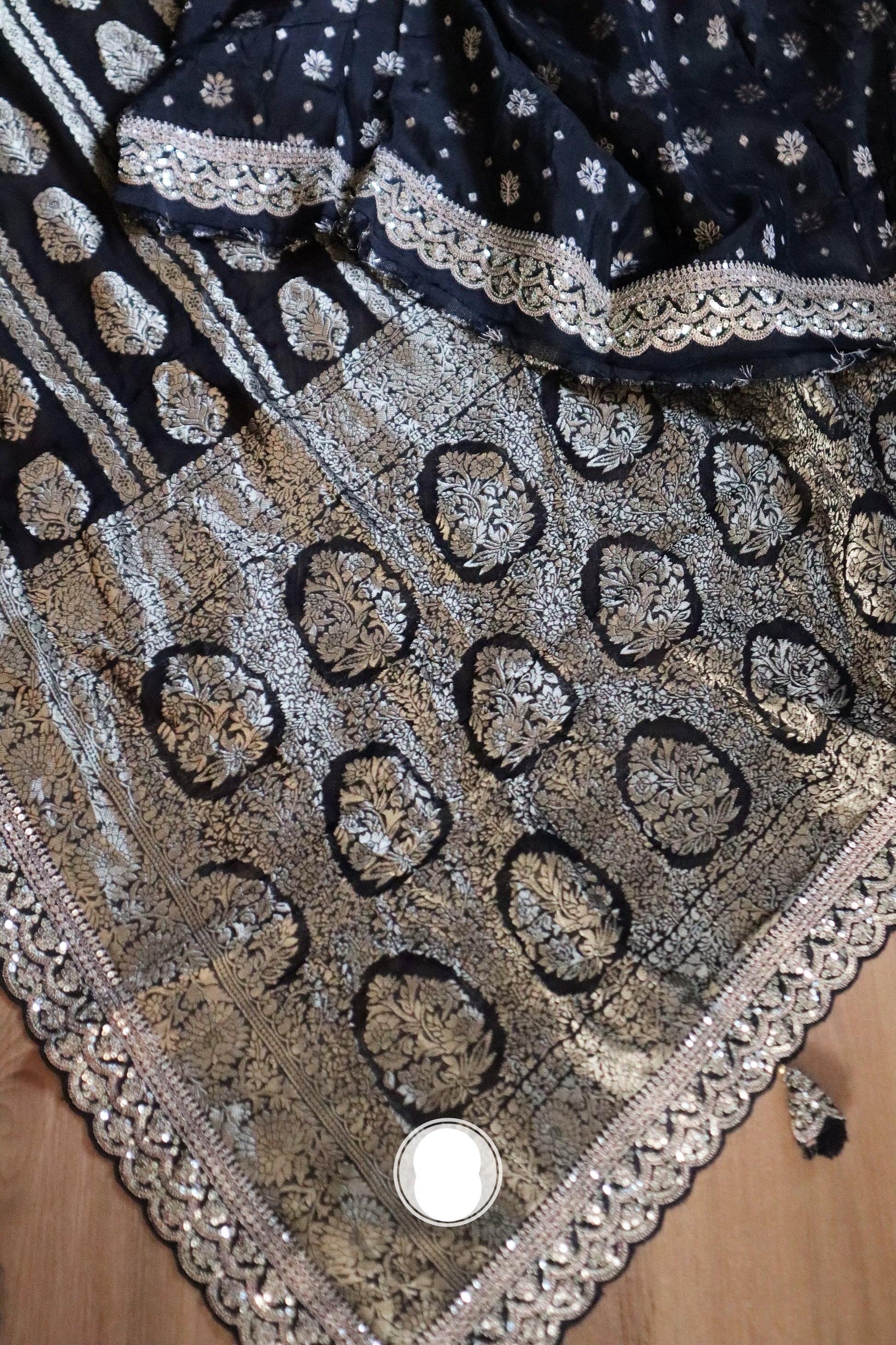 Khaddi saree Gorgette saree Indian saree blouse - Saffronfashionindia
