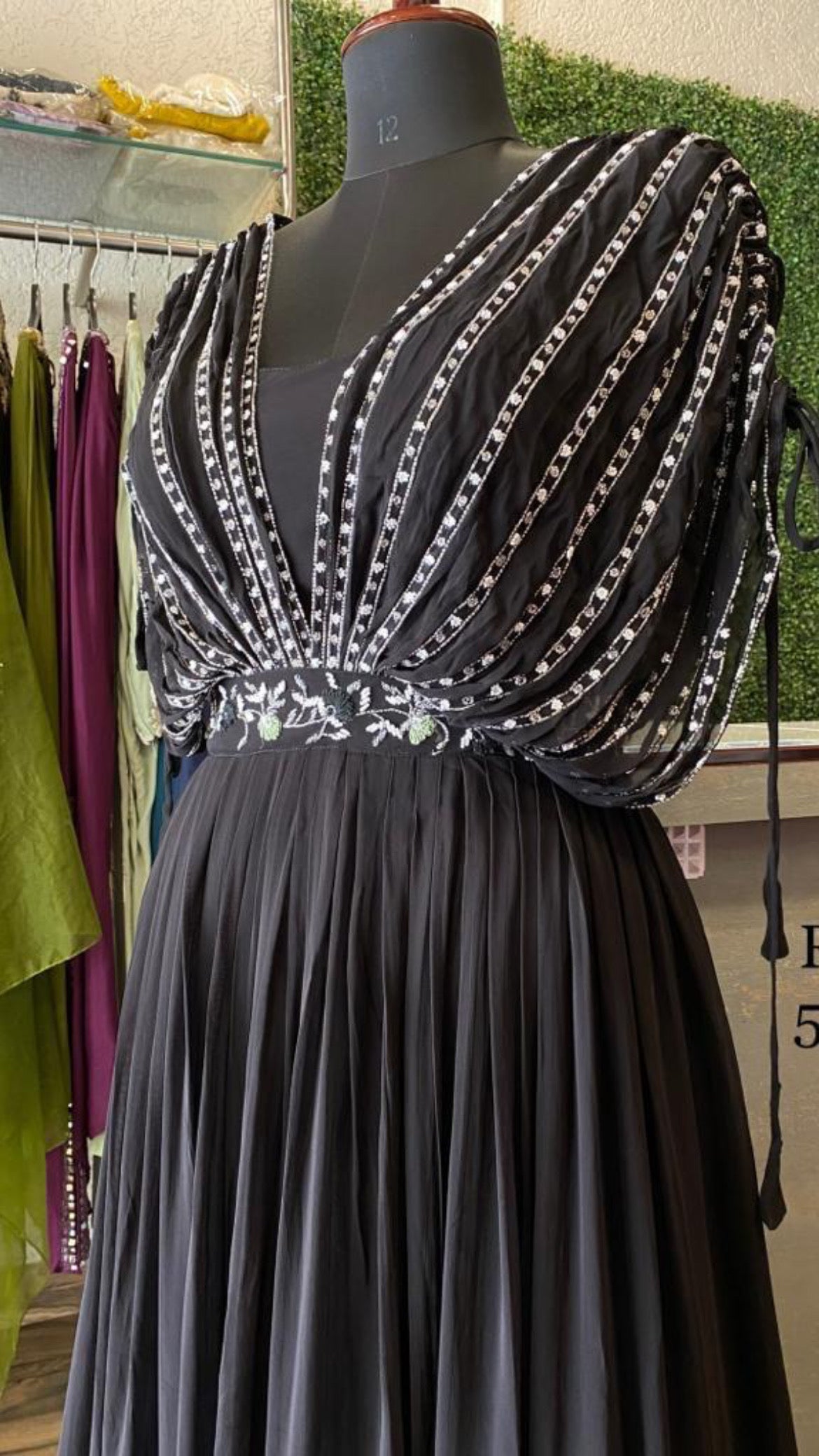 Senorita long partywear reception gown - Saffronfashionindia