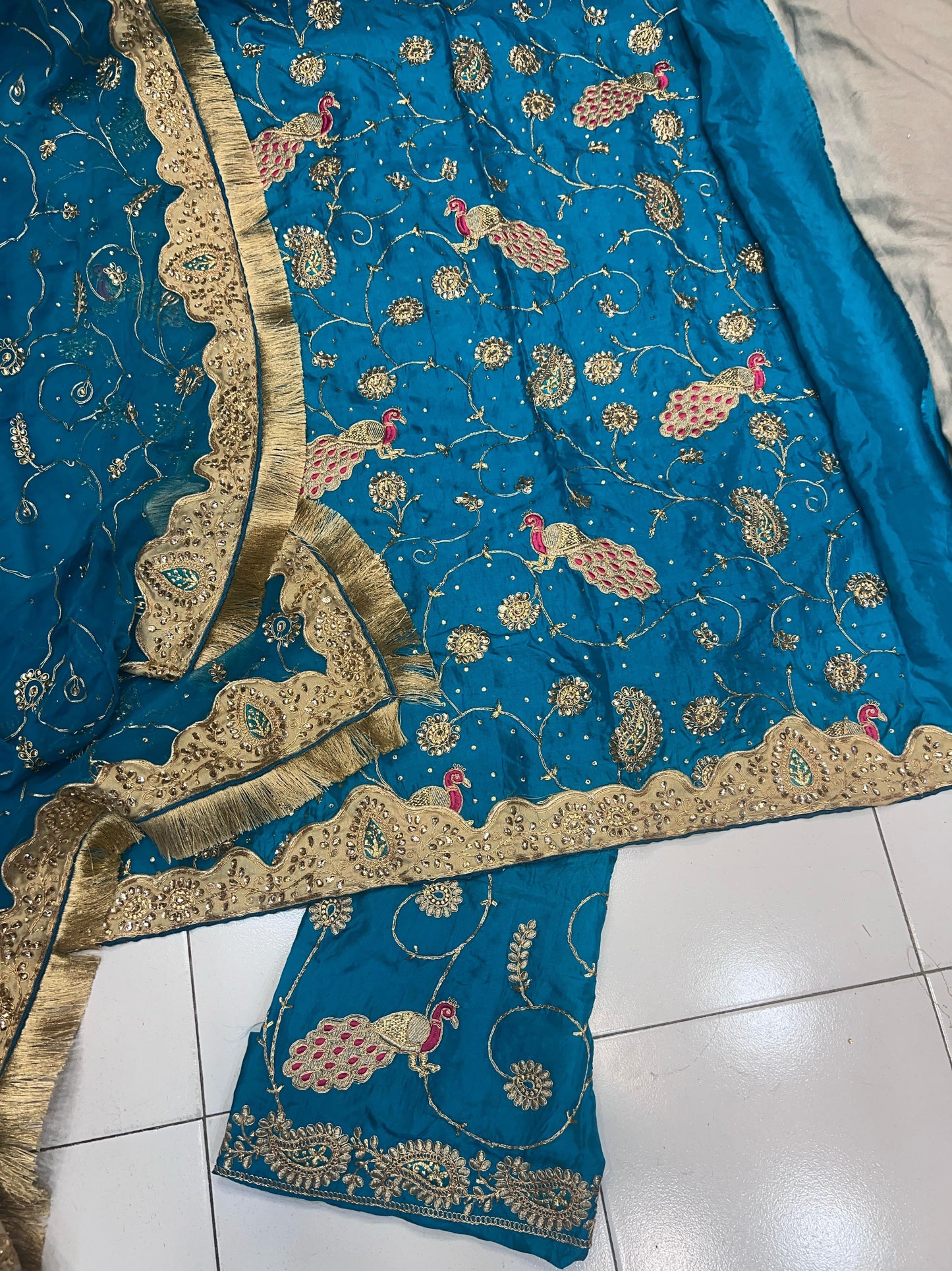 Nuri Punjabi salwar suit Indian suit - Saffronfashionindia