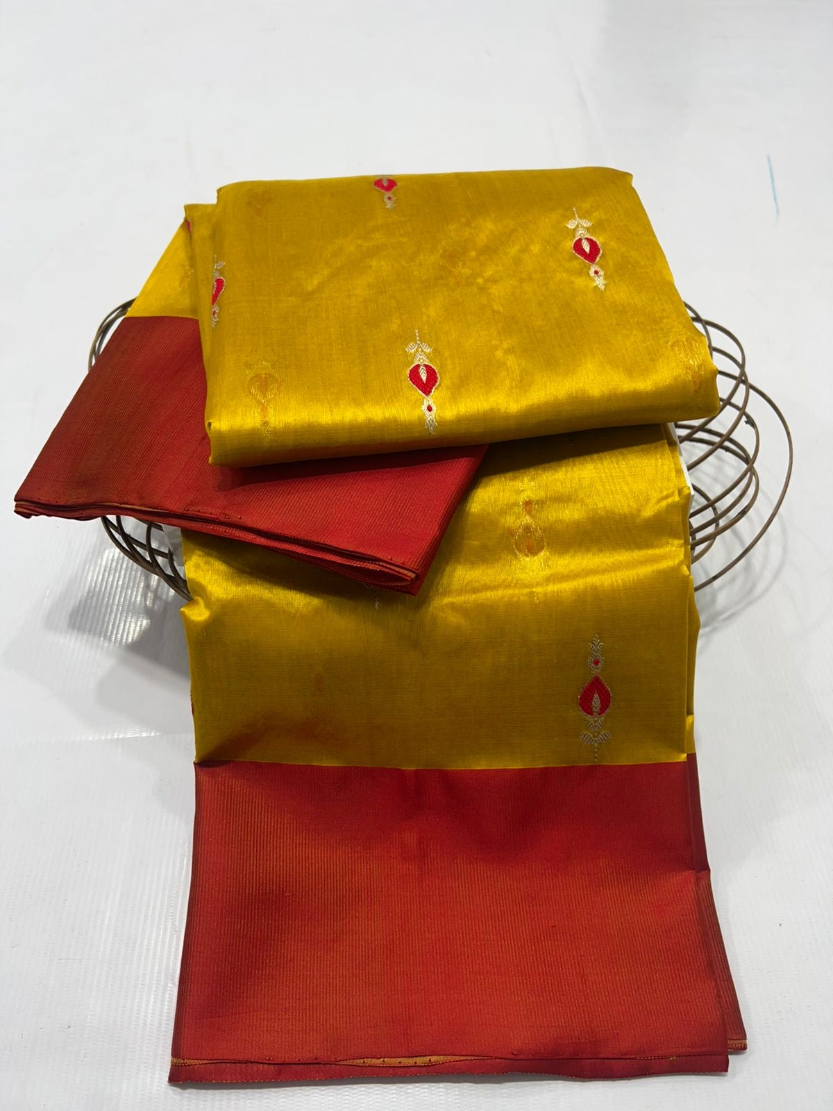 Pattu silk saree handmade sari blouse Indian sarees SaffronFashion