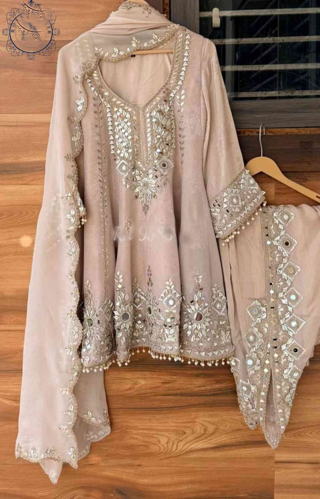 Designer inspired stitched dress wedding dresses gottapatti dress for women SaffronFashion