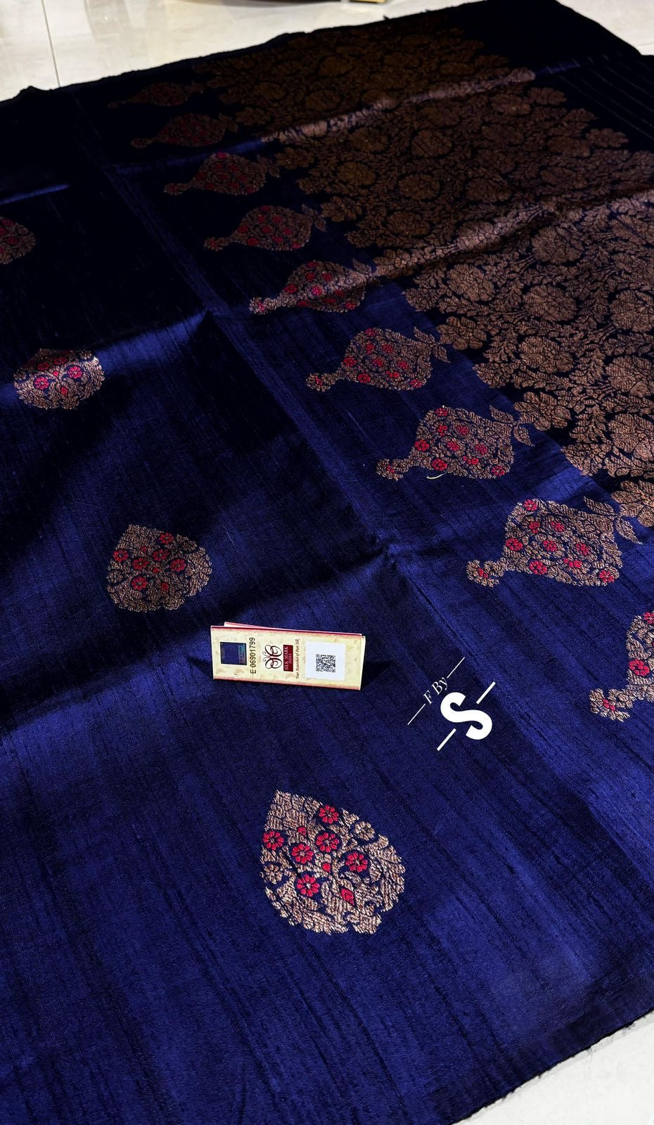 Tussar handwoven luxury saree Indian saree blouse SaffronFashion