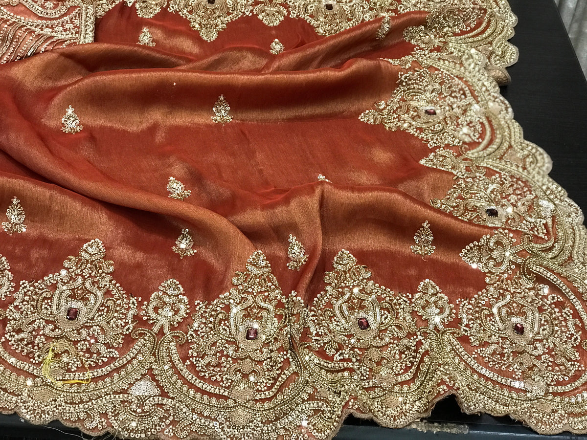 Silk Kanjeevaram saree Indian sarees traditional sari blouse for women wedding sarees SaffronFashion