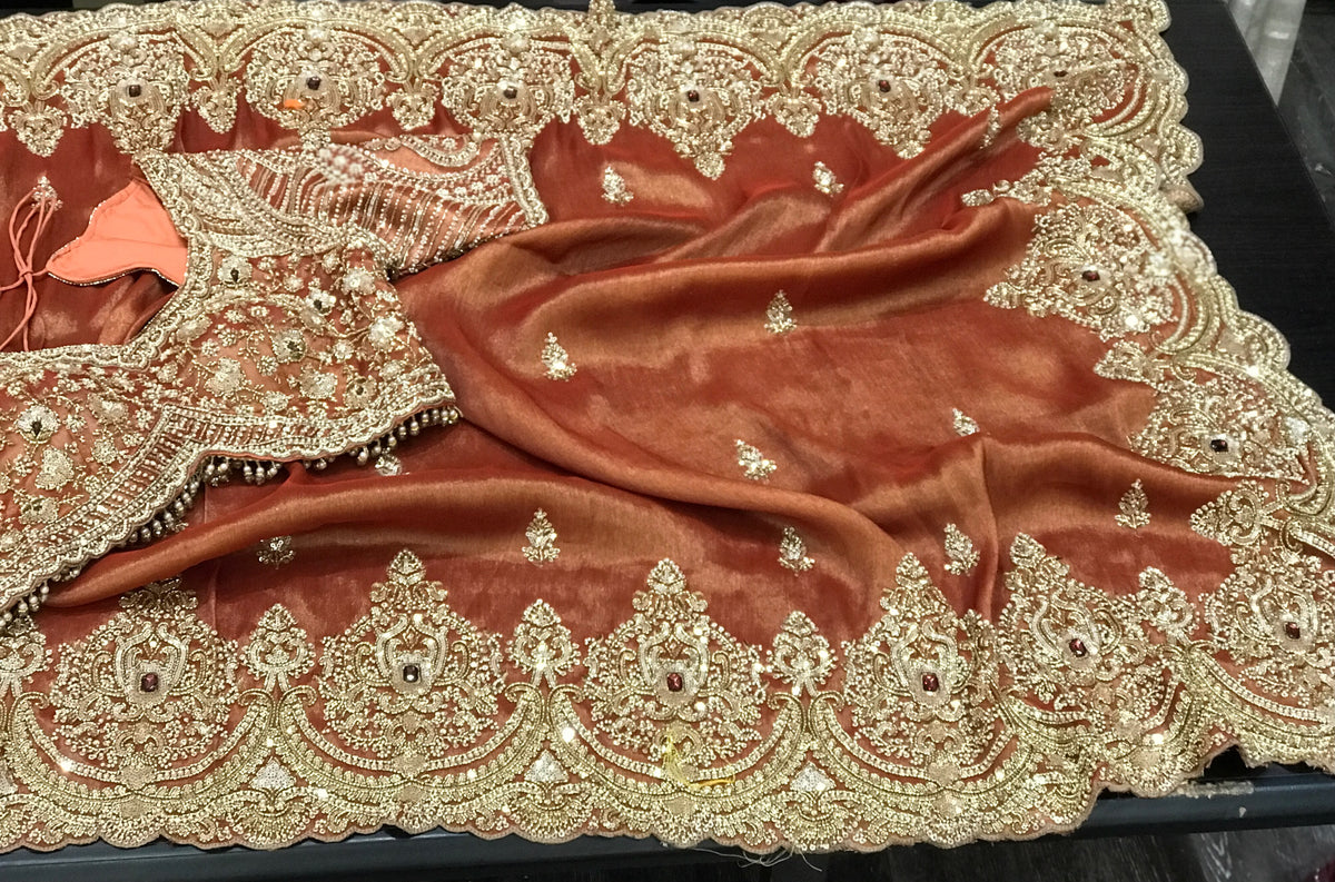 Silk Kanjeevaram saree Indian sarees traditional sari blouse for women wedding sarees SaffronFashion