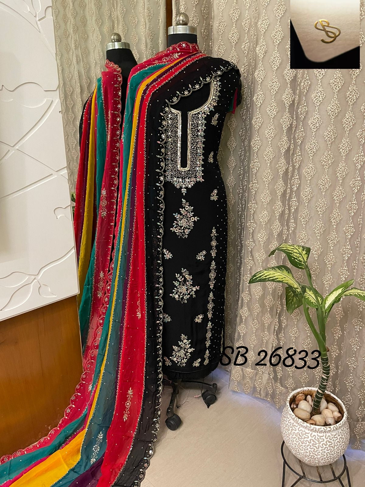 Lavisha organza salwar suit Indian suit - Saffronfashionindia