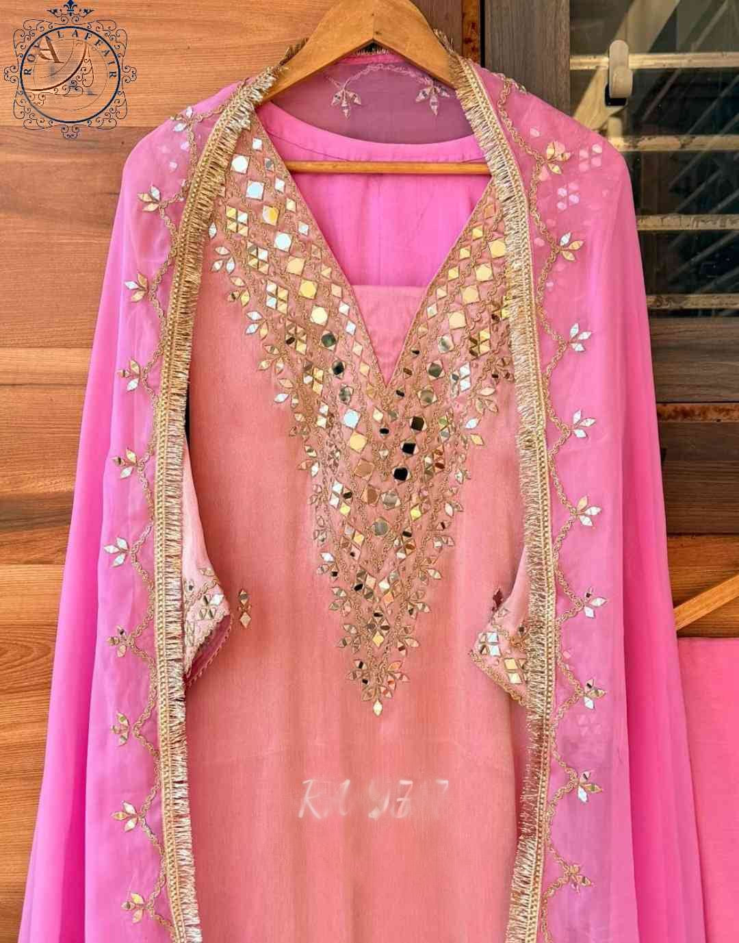 Bridesmaid tissue stitched dress women dresses Saffronfashionindia