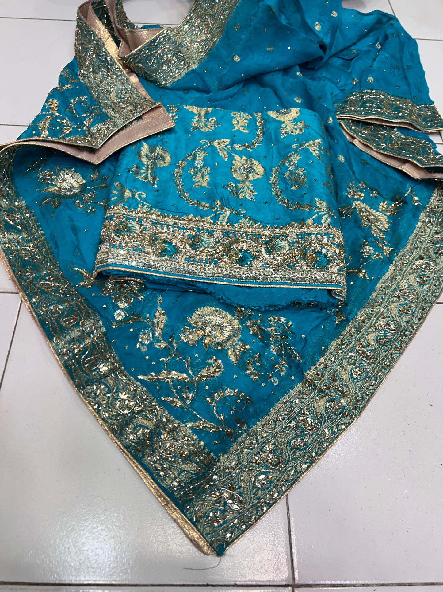 Banarsi punjabi Suit / Indian Salwar Suit - Saffronfashionindia