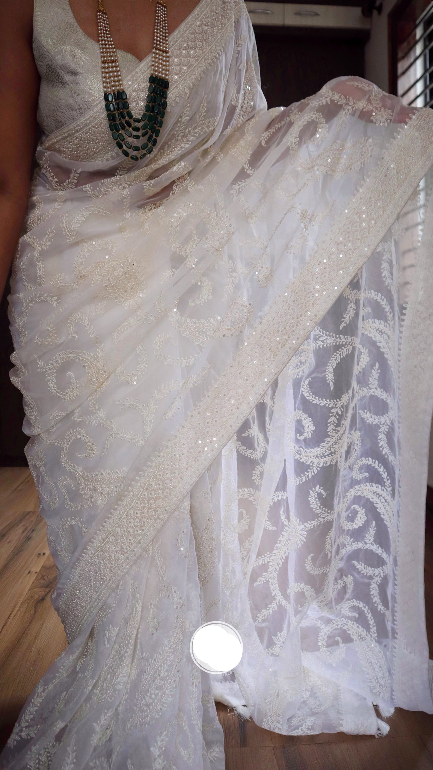 Grace organza saree luxurious saree - Saffronfashionindia