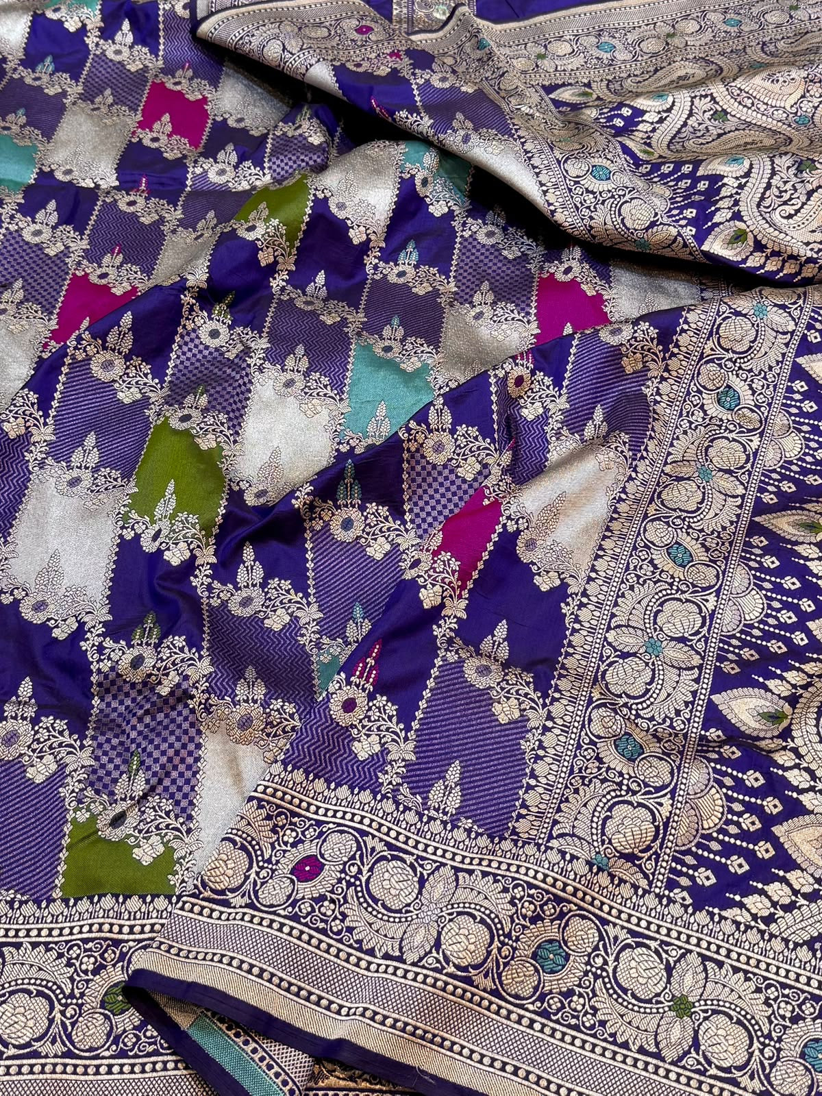 Handmade rangkat saree Indian sari blouse Saffronfashionindia