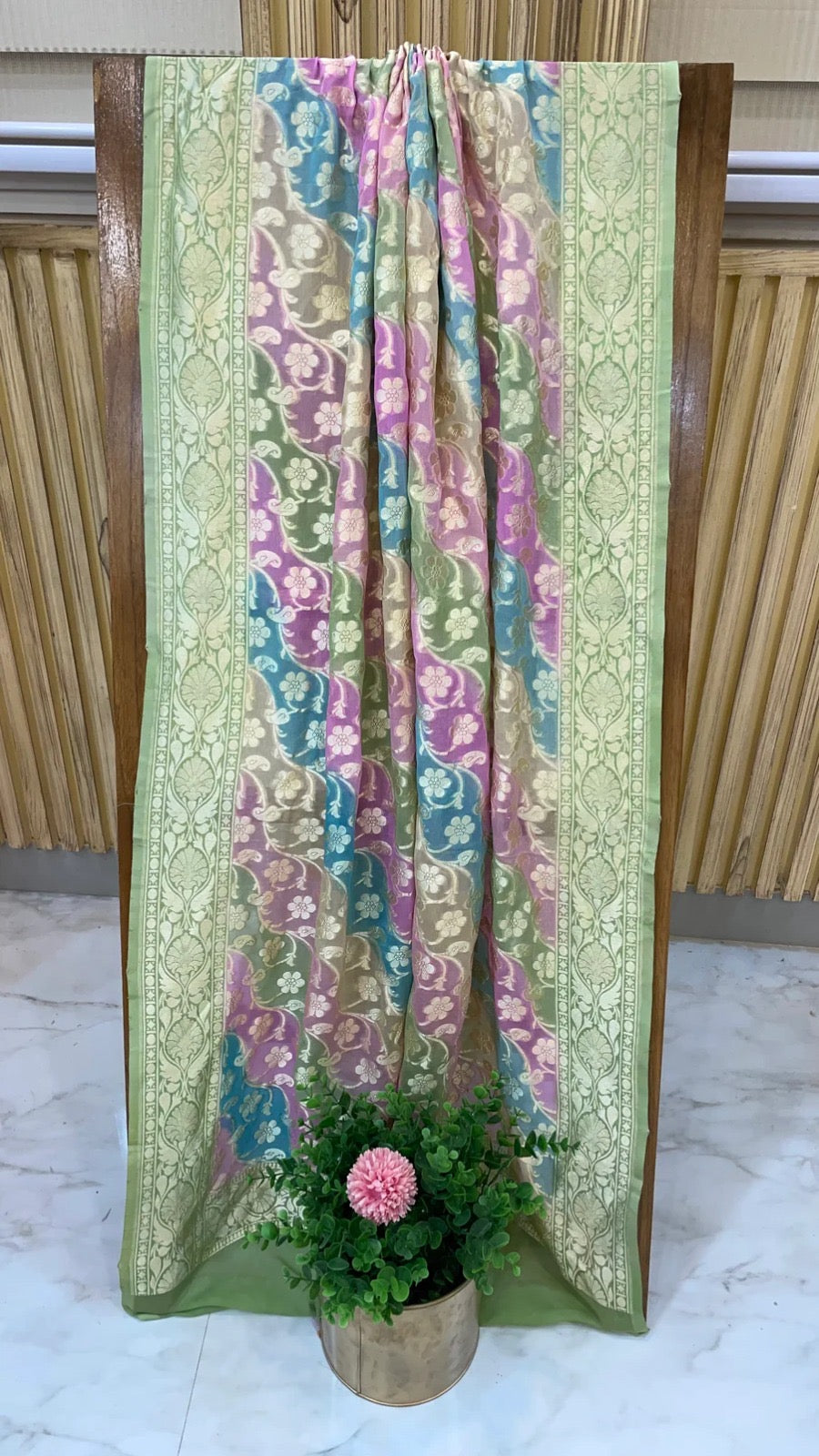 Rameesha Gorgette trendy Indian traditional partywear dupatta - Saffronfashionindia