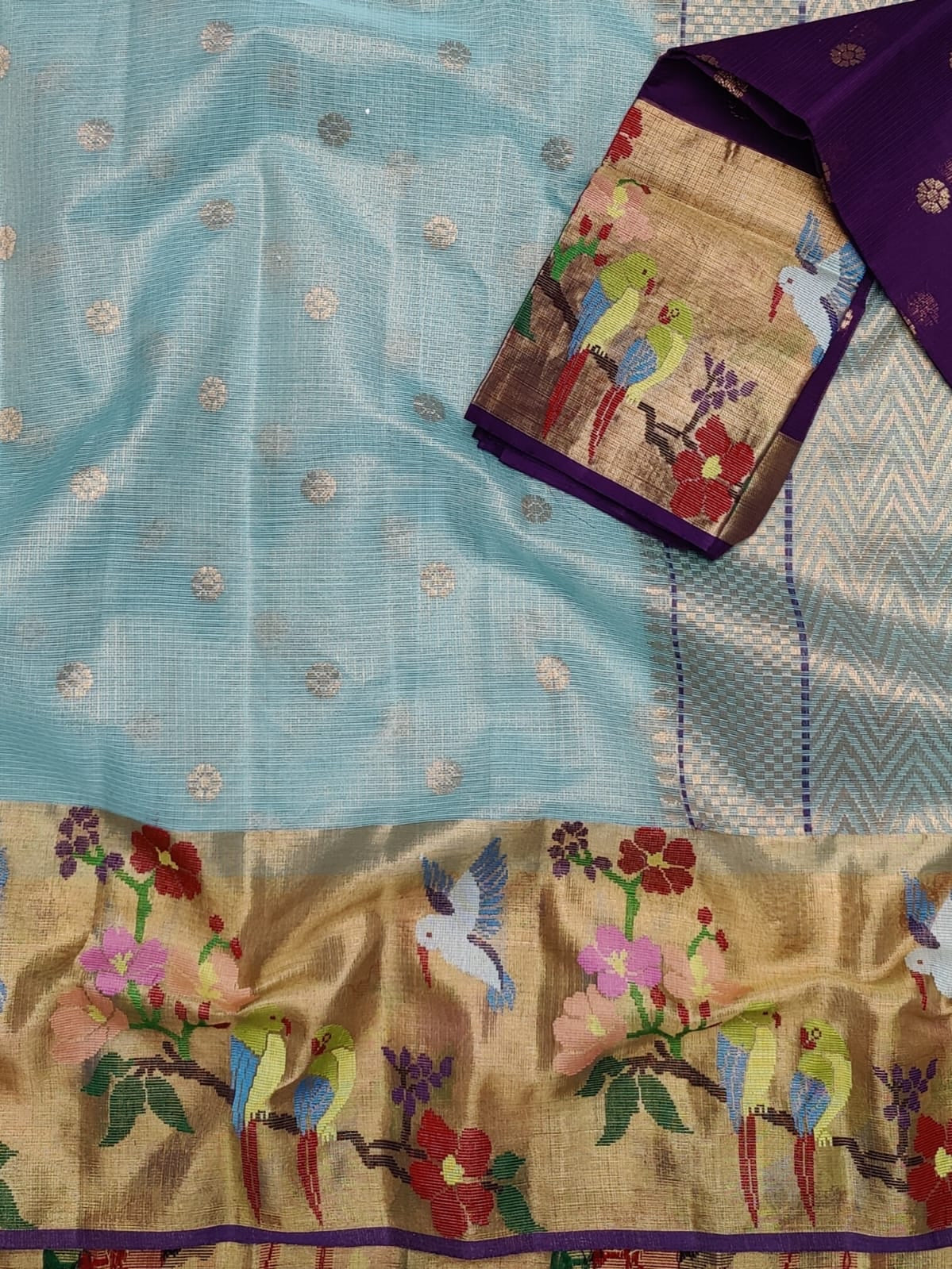 Mahisha zari Kota Indian traditional sarees - Saffronfashionindia