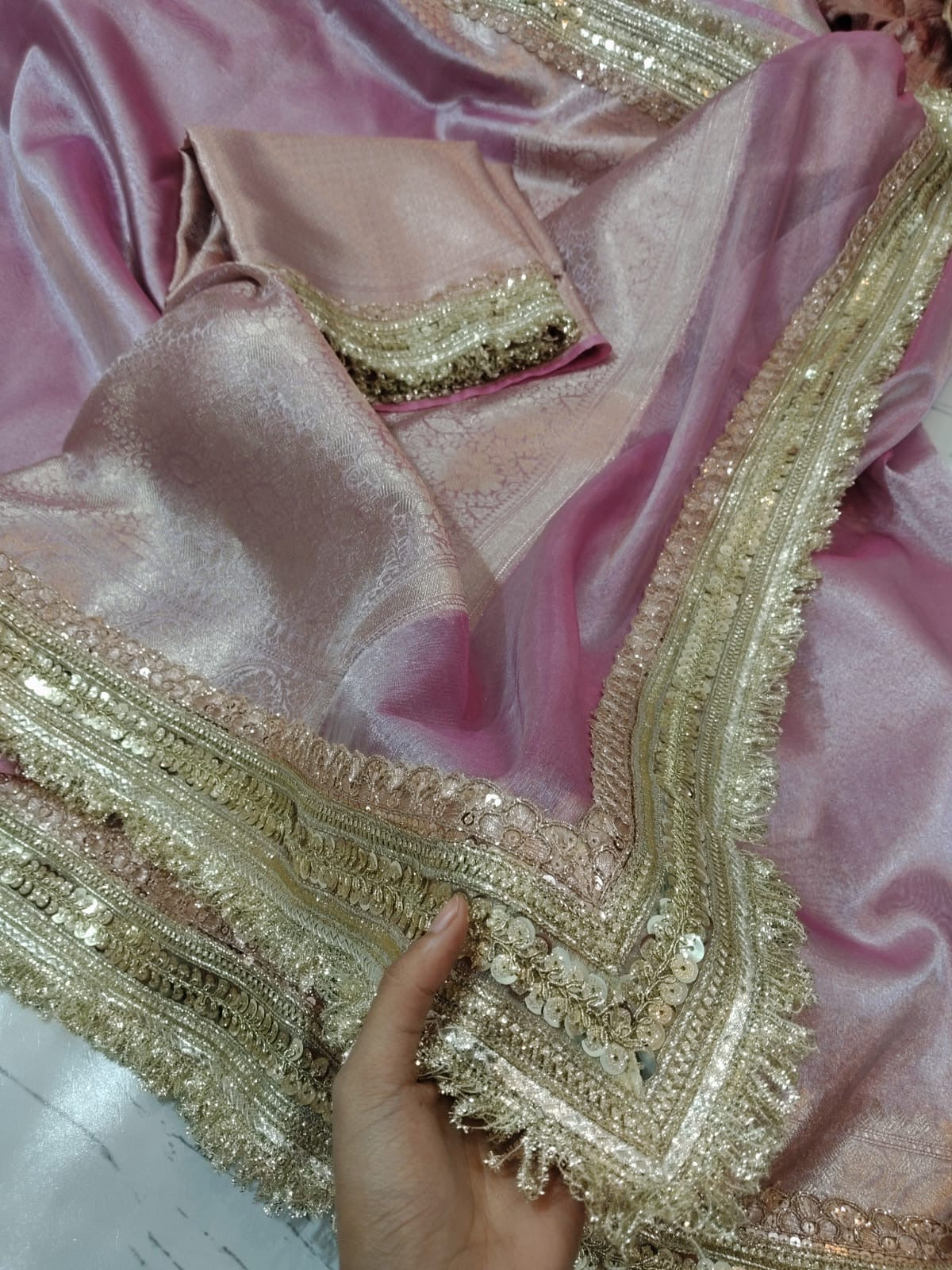 Rivani soft tissue saree Banarsi silk dares Indian sari SaffronFashion