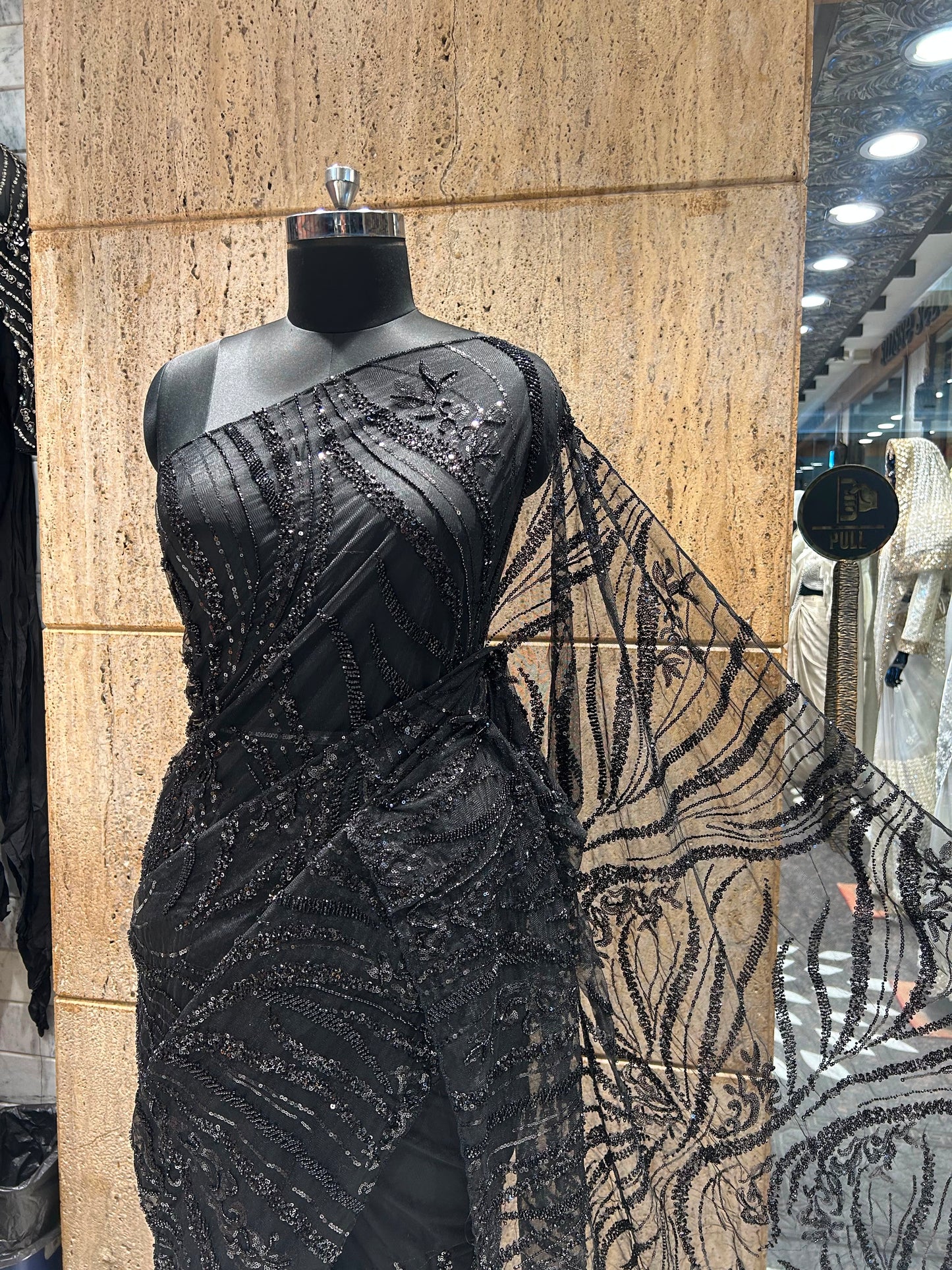 Designer net saree women sari blouse partywear sarees reception sari SaffronFashion