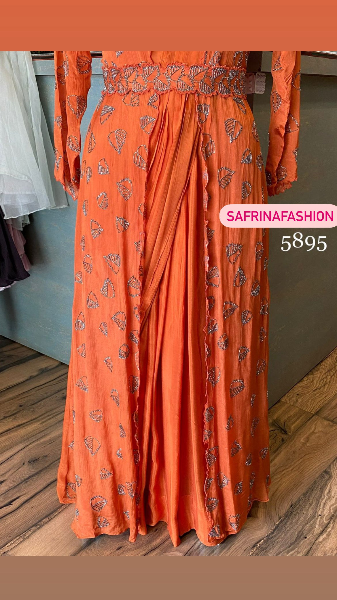 Dinisha gown partywear gorgeous dress - Saffronfashionindia