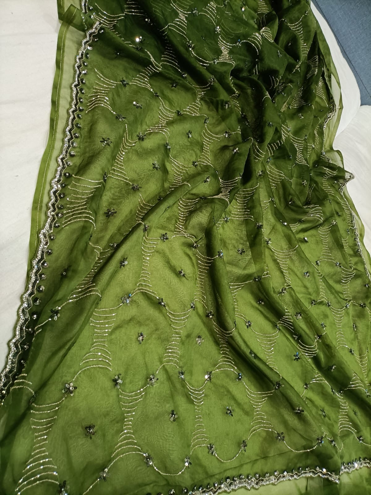 Ivshika Organza Partywear Saree trendy sarees - Saffronfashionindia