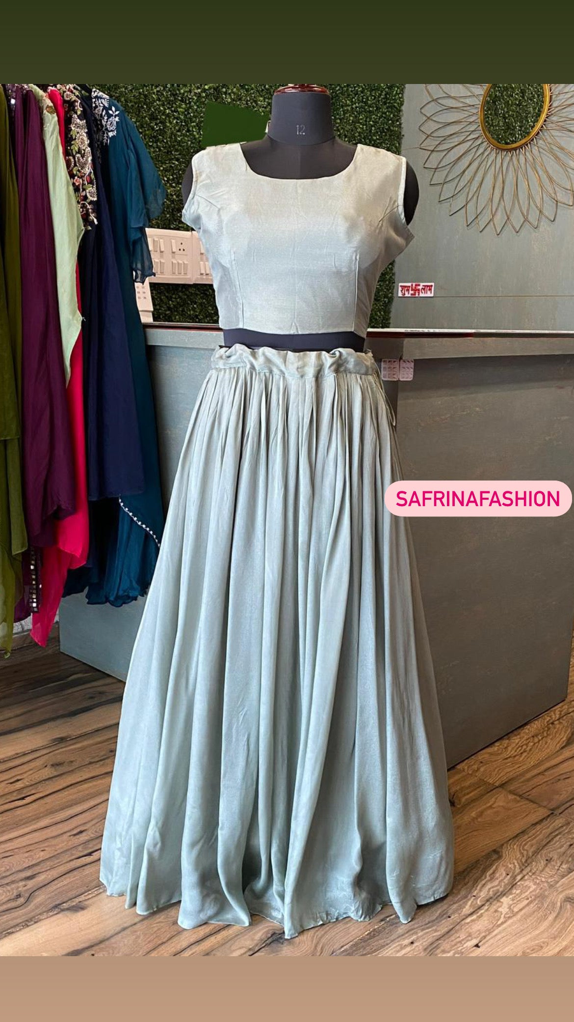 Zenak indowestern dress gown - Saffronfashionindia