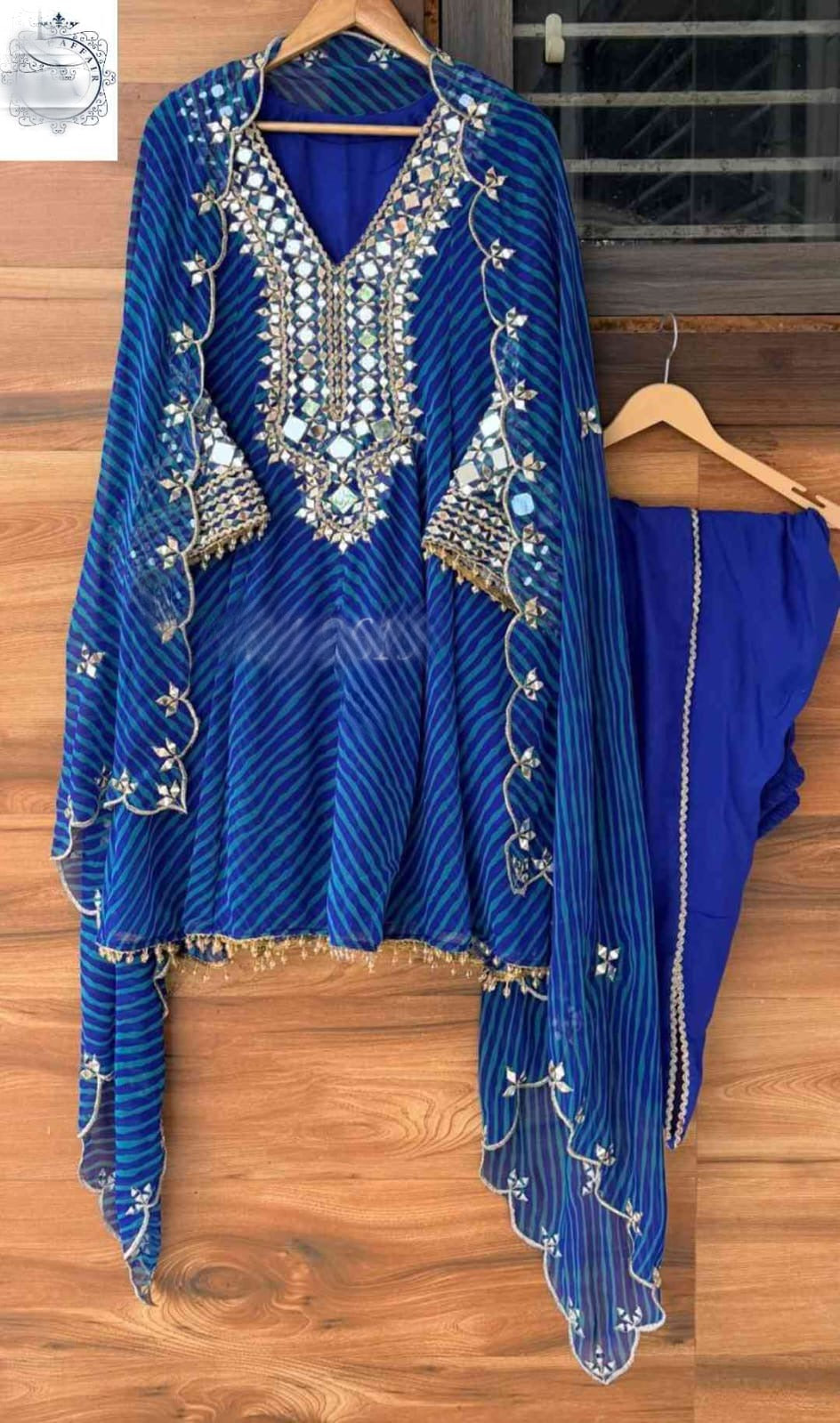 Lehariya Anarkali salwar suit women dresses SaffronFashion
