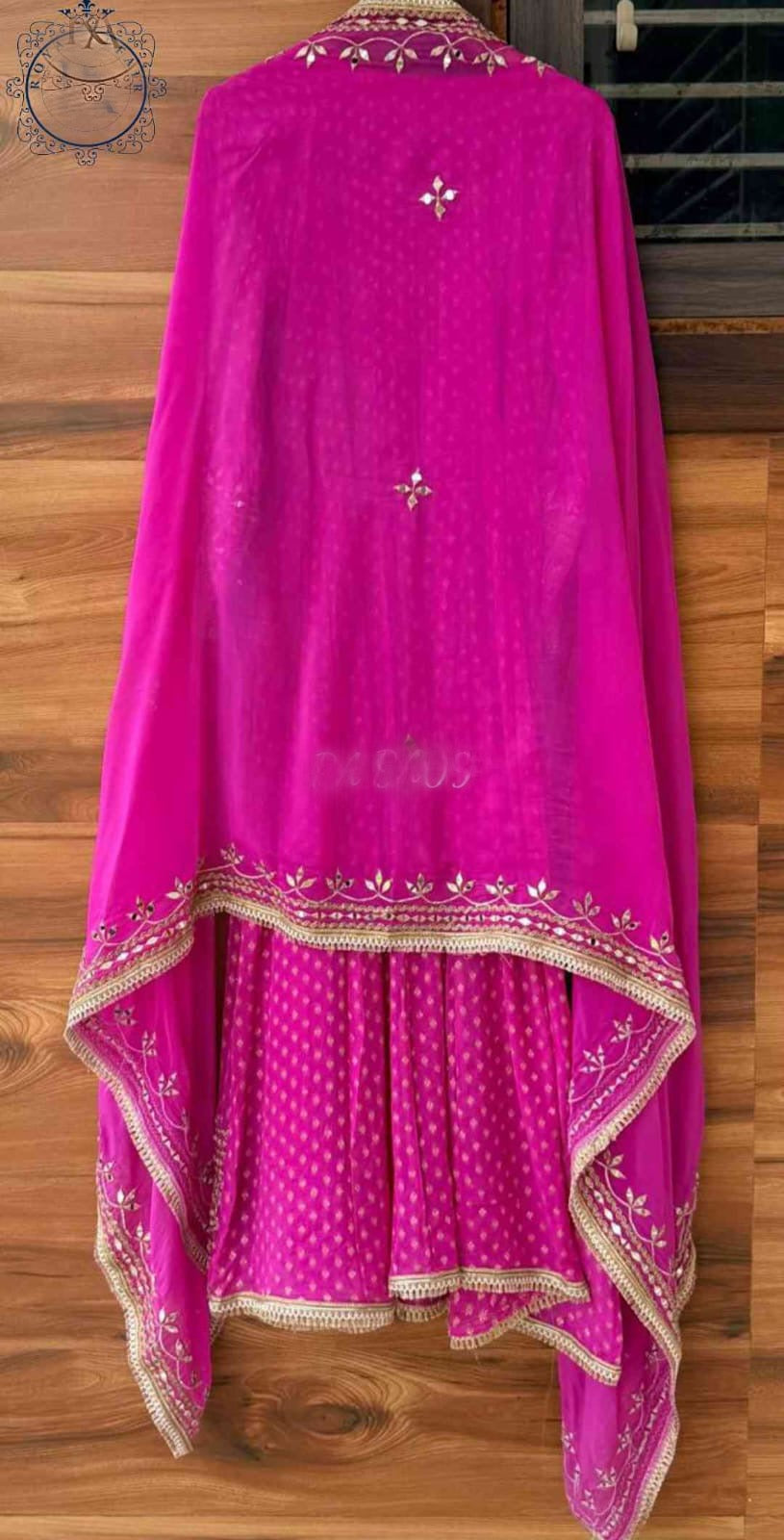 Designer inspired stitched Anarkali dress bridesmaids dresses SaffronFashion