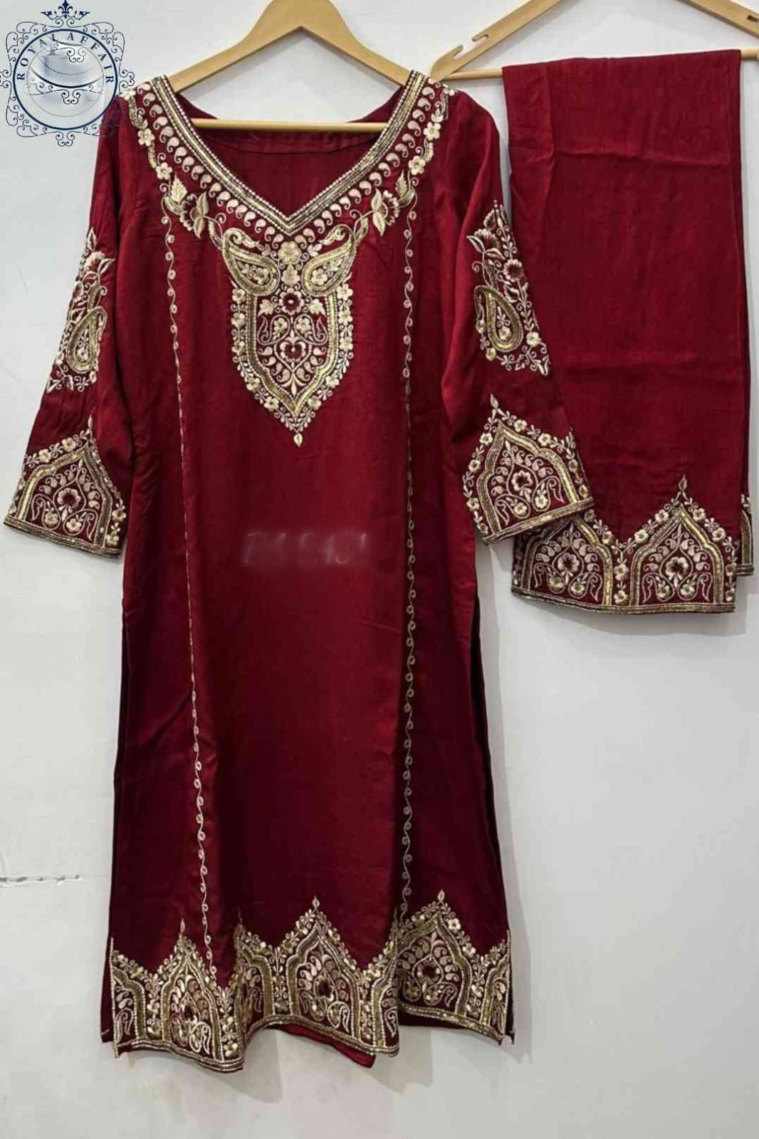 Designer dress stitched dresses bridesmaid dress wedding dress Saffronfashionindia
