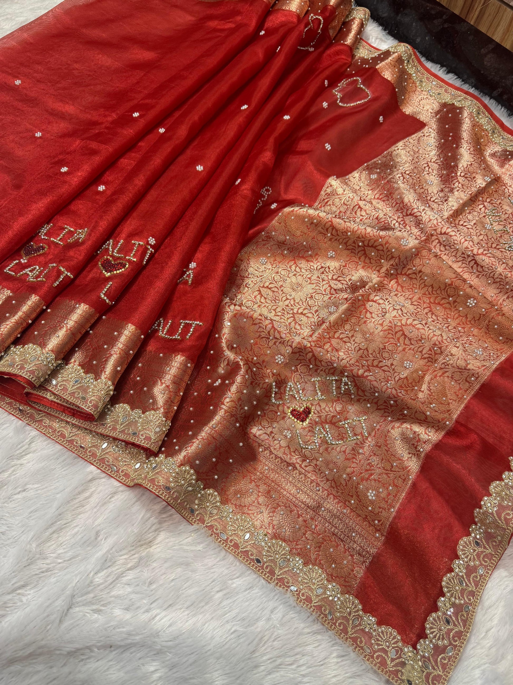 Suhaagan saree names sari Indian saree blouse Saffronfashionindia
