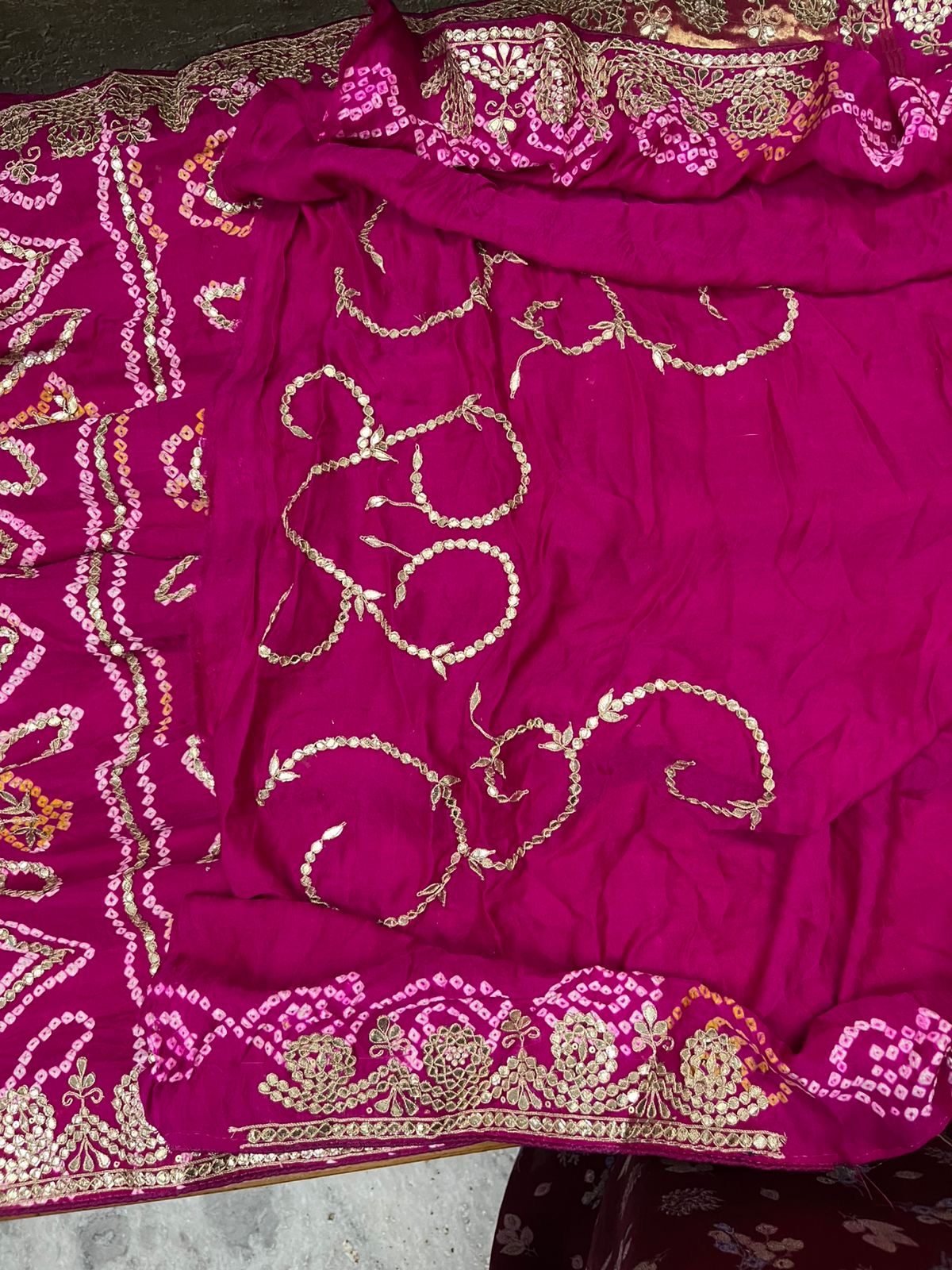 Pink gajji silk saree Indian sarees blouse SaffronFashion
