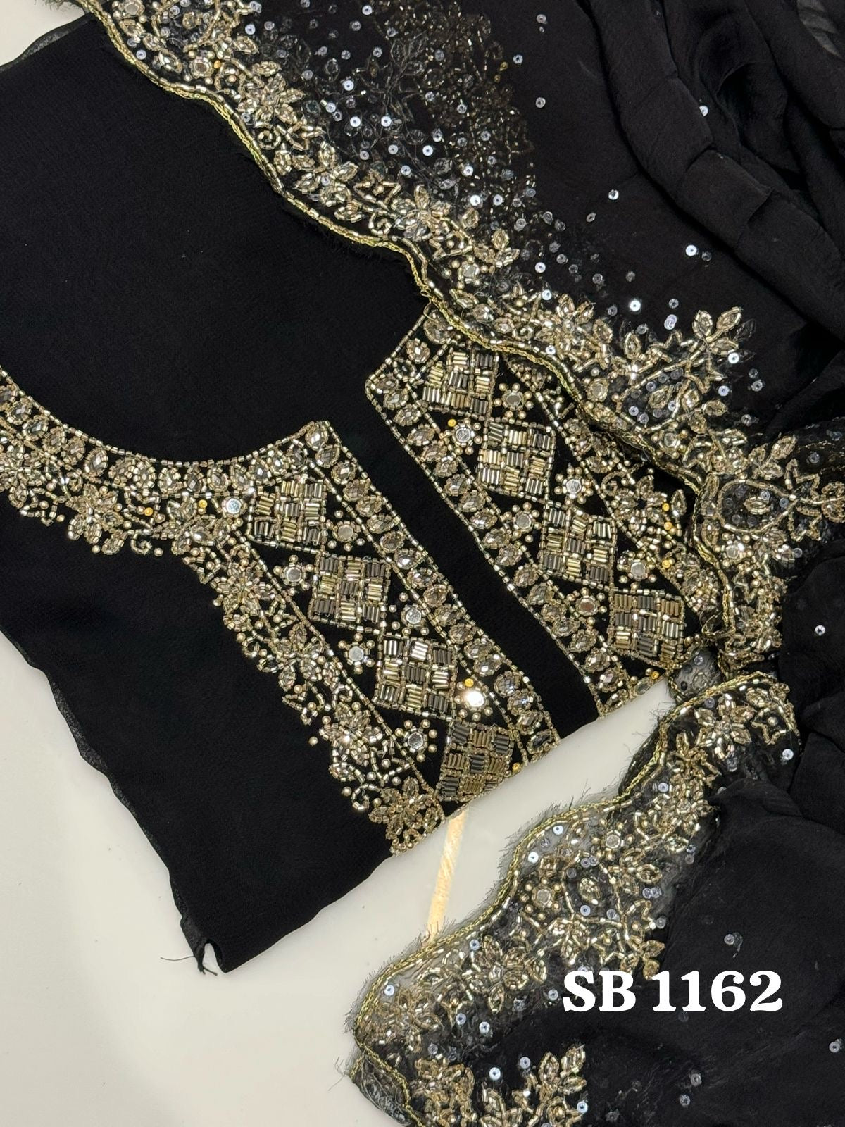 Rivash Gorgette Salwar suit Indian Salwar kameez - Saffronfashionindia
