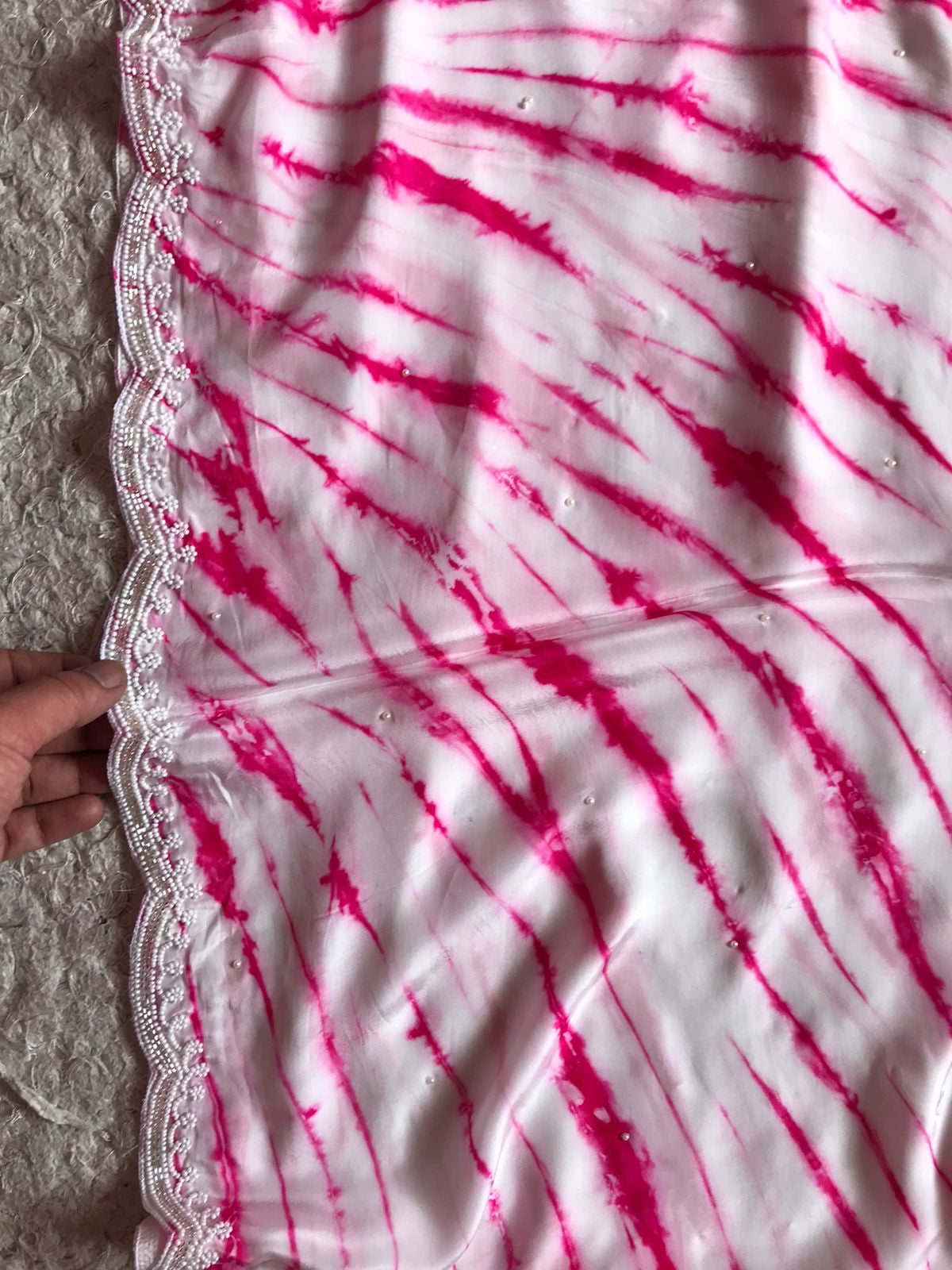 Shibori tie dye premium marble crepe sarees - Saffronfashionindia
