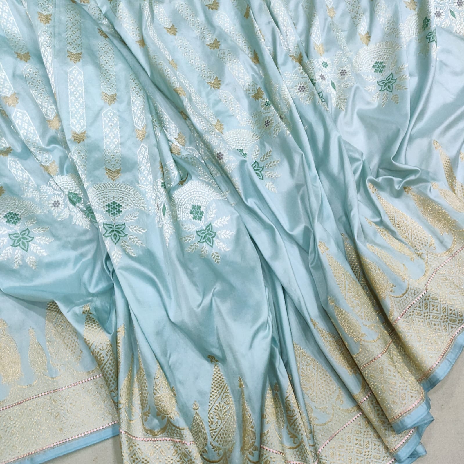 Chameli Katan kadwa exclusive saree - Saffronfashionindia