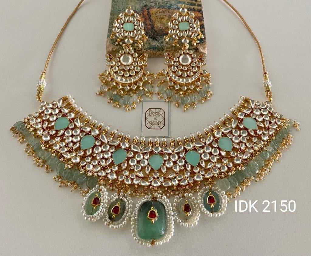Hanisha bridal kundan jewellery traditional Indian Jewelry - Saffronfashionindia