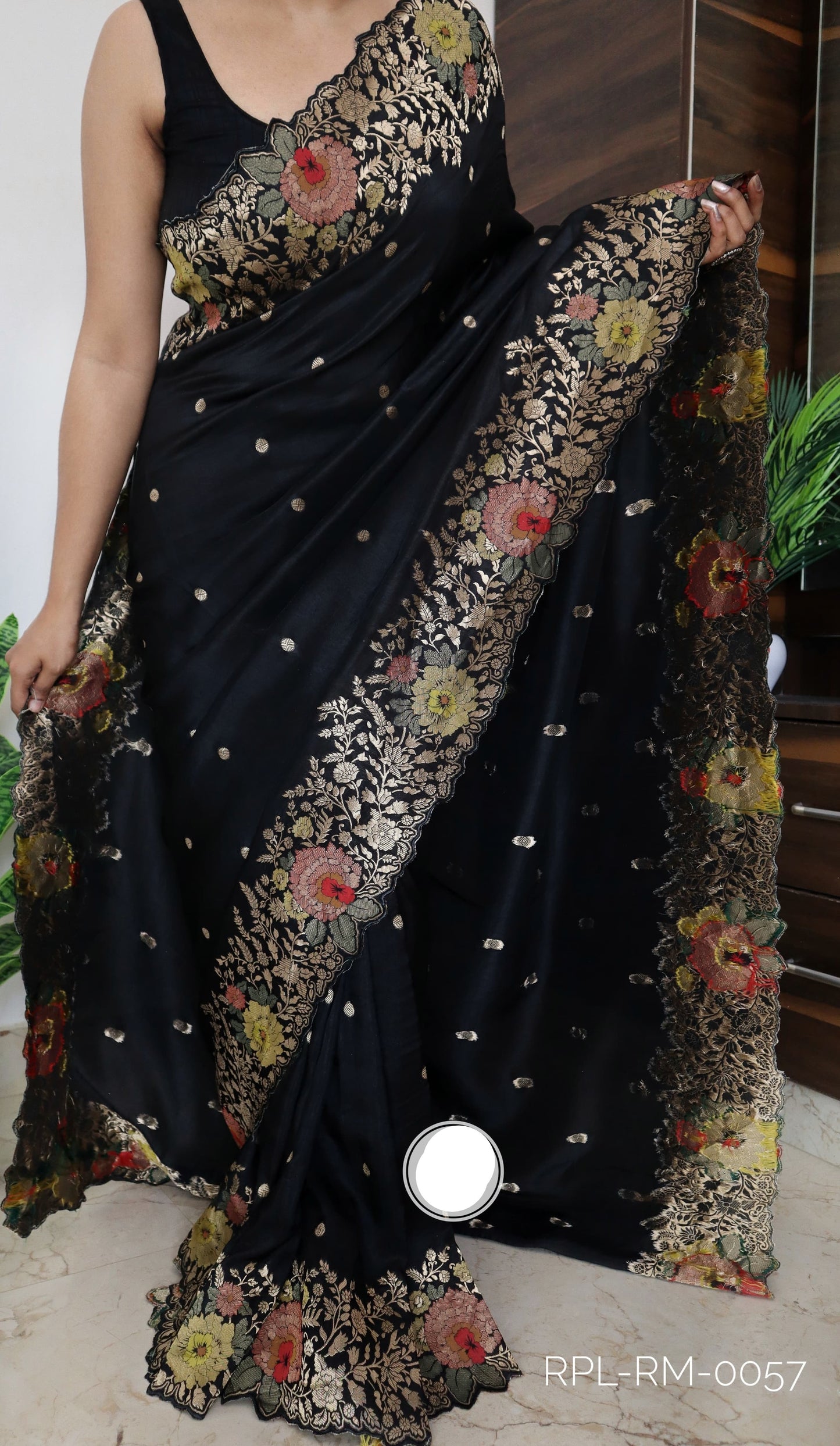 Meenakari munga silk saree women sari blouses - Saffronfashionindia
