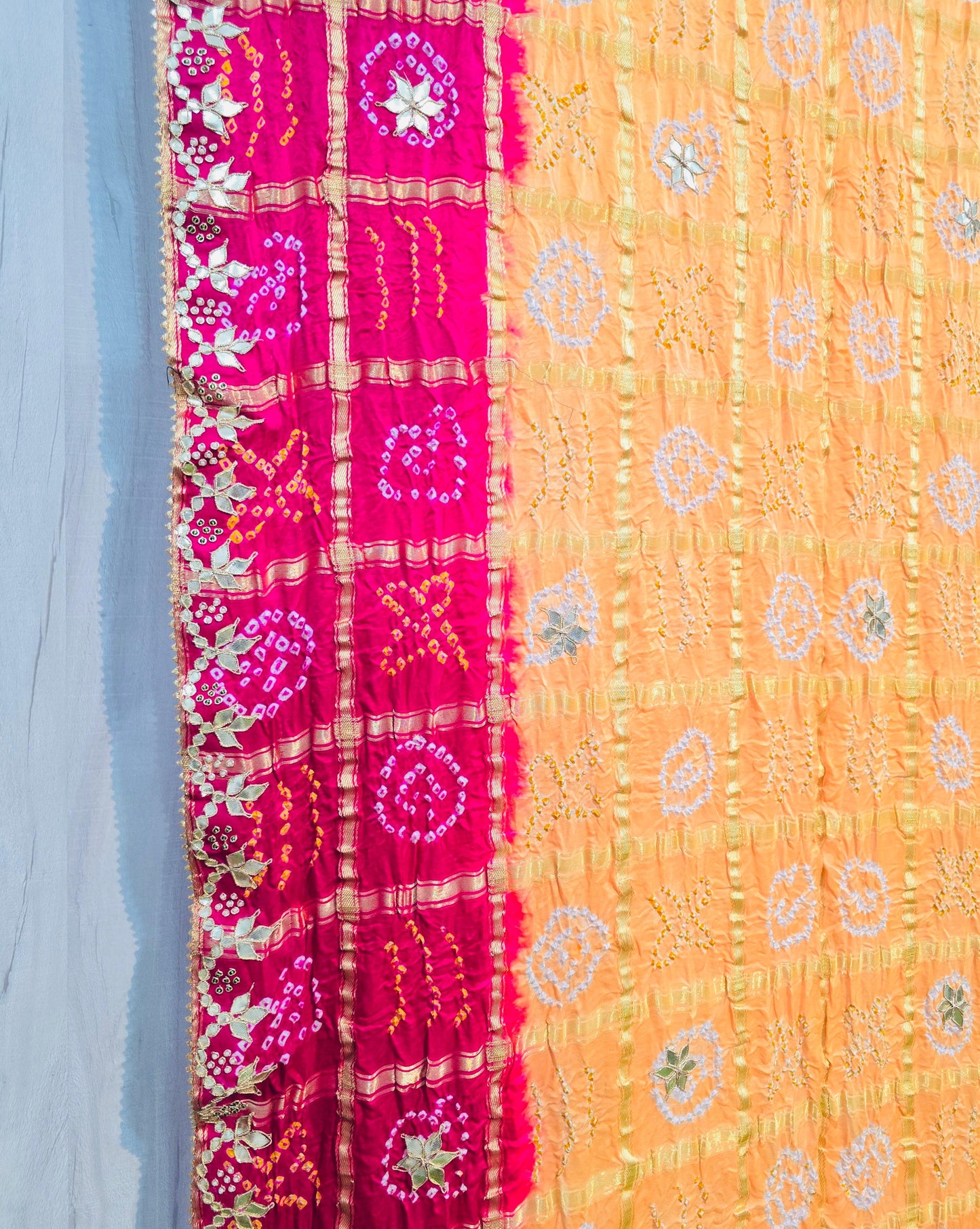 Gharchola saree gajji silk saree Indian sari blouse - Saffronfashionindia