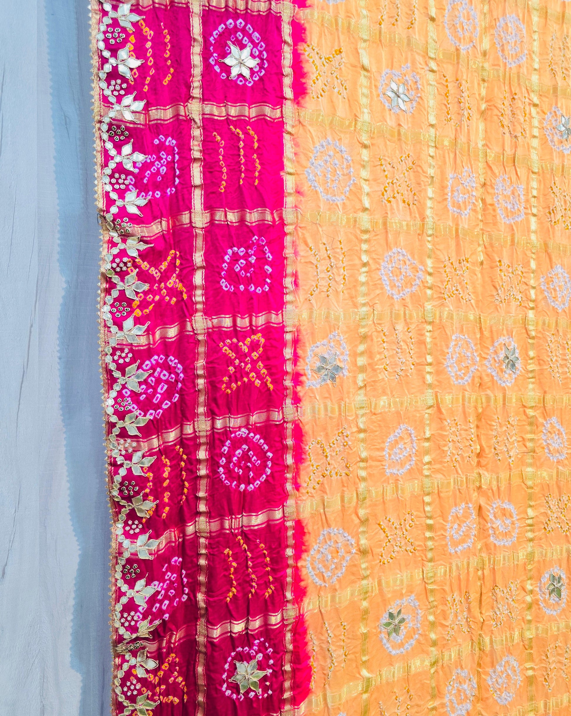 Gharchola saree gajji silk saree Indian sari blouse - Saffronfashionindia
