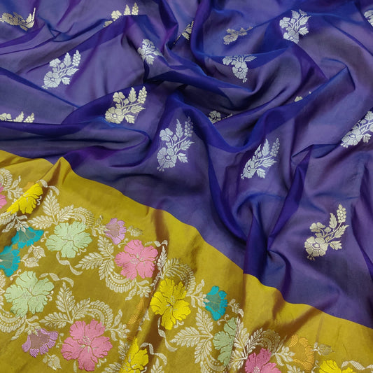 Labina kora kadwa handwoven sarees - Saffronfashionindia
