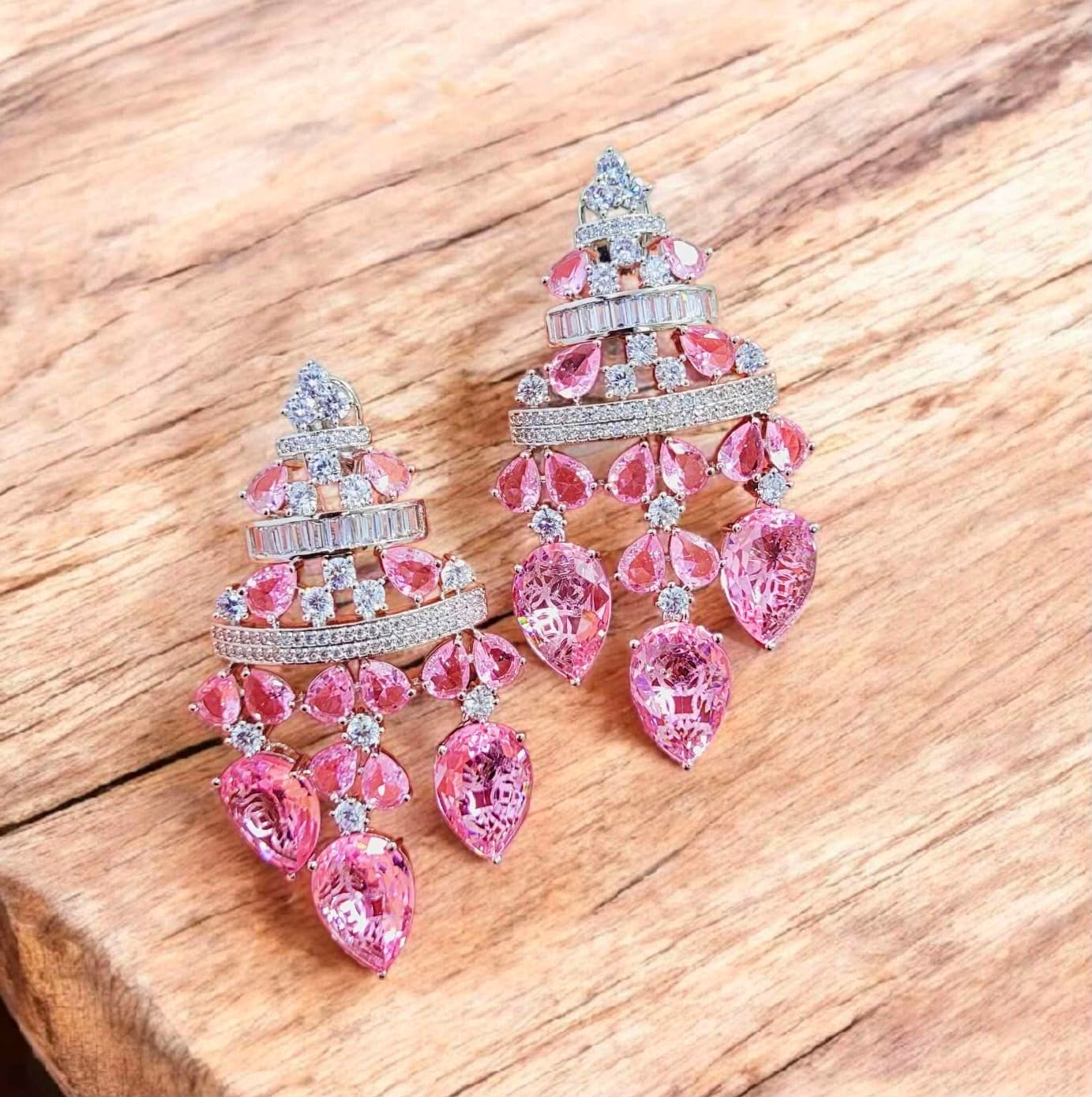 Stone earrings for women cocktail earrings partywear earrings SaffronFashion