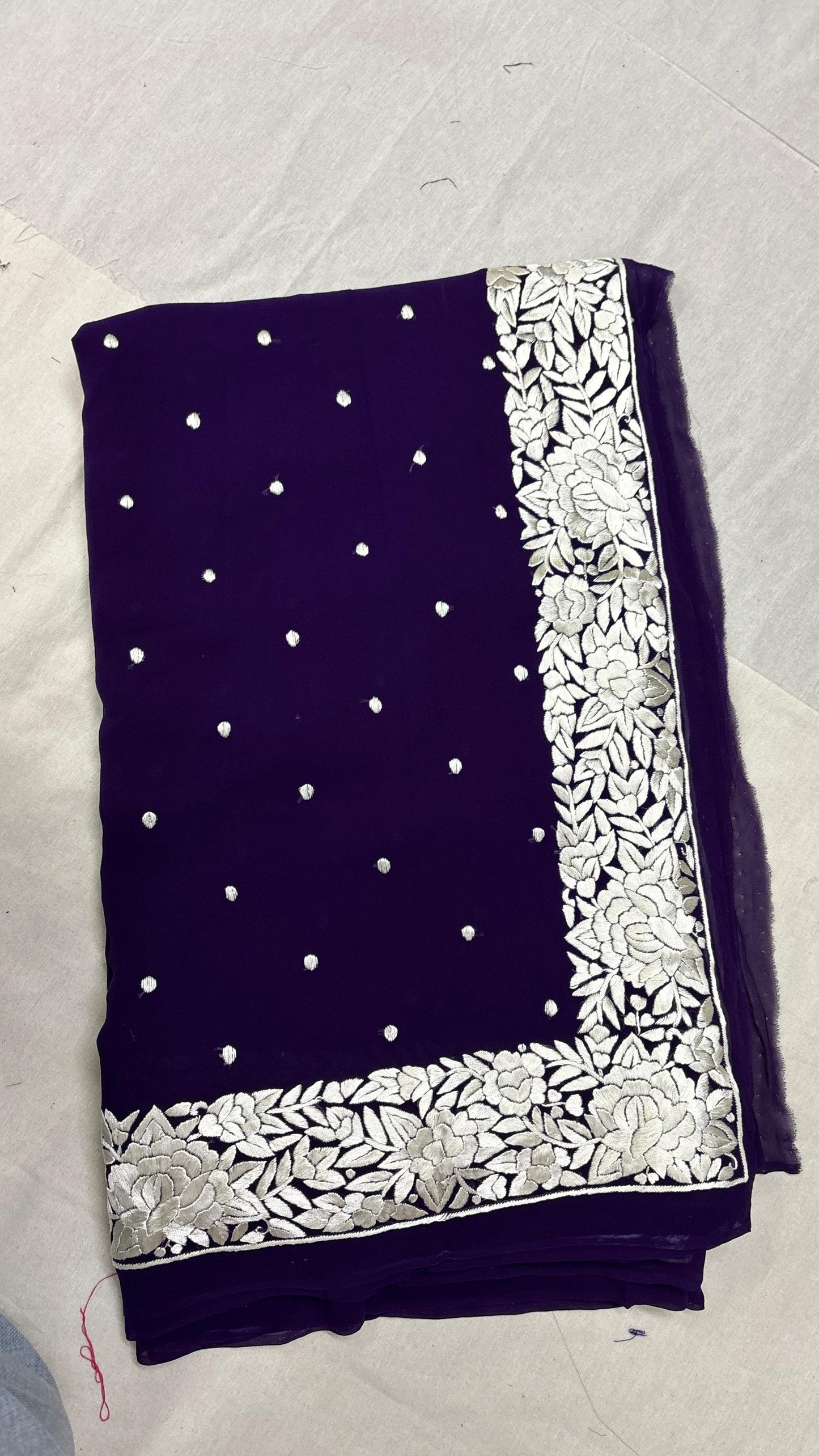 Handmade Parsi saree Authentic gara sarees women sari blouse Saffronfashionindia