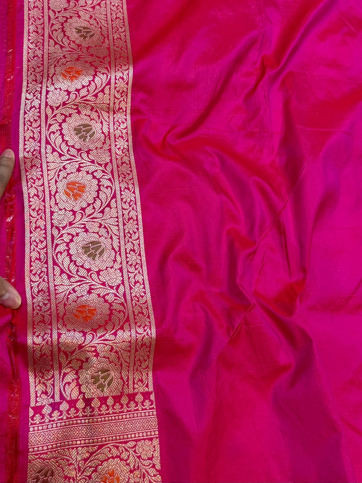 Woven katan pure silk saree rangkat silk saree Indian sari blouse Saffronfashionindia