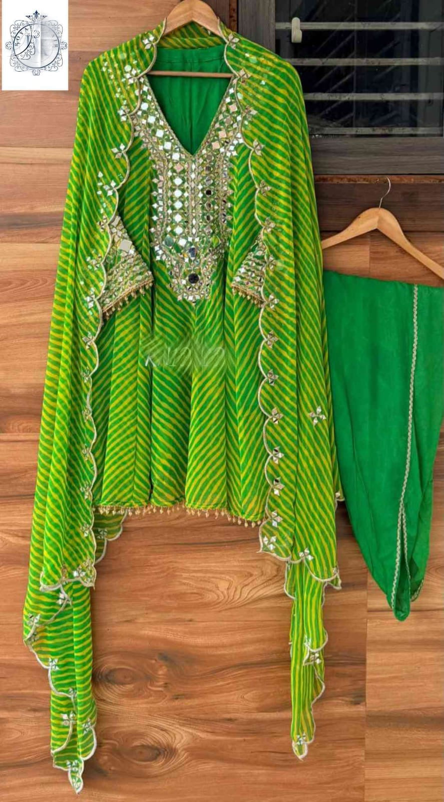 Lehariya Anarkali salwar suit women dresses SaffronFashion